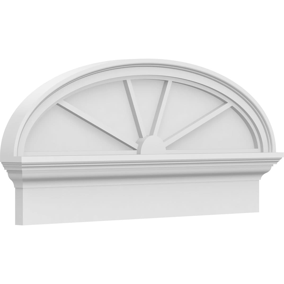 Ekena Millwork PEDPC032X150ELL04 32-in W x 14.875-in L PVC Pediment