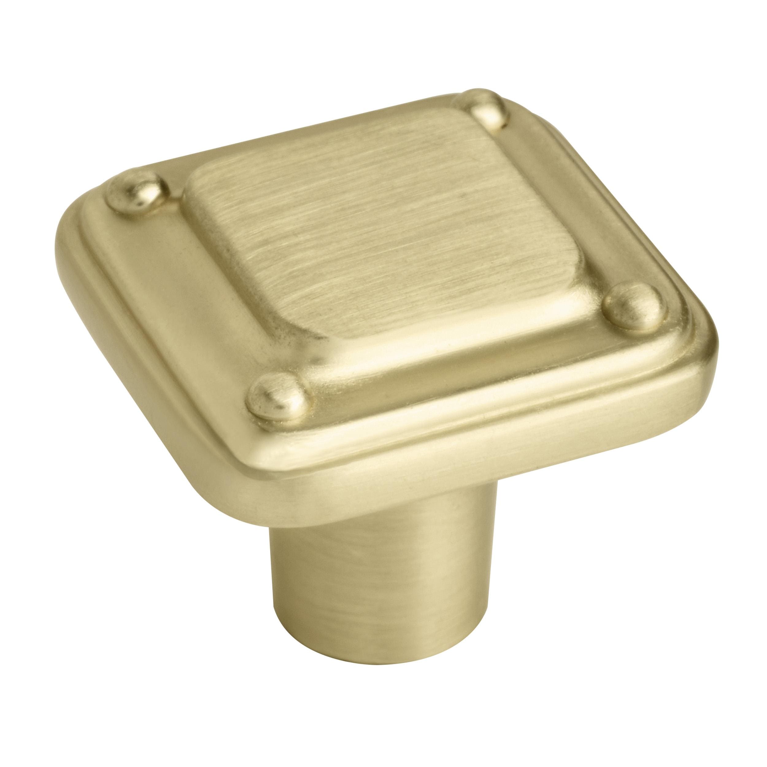 Amerock BP33308MG Jolene 1-3/16-in Matte Gold Square Transitional Cabinet Knob