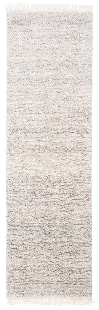 Safavieh CSB521F-28 Casablanca Boras 2 x 8 (ft) Knotted Wool Gray Rectangular Indoor Moroccan Runner rug