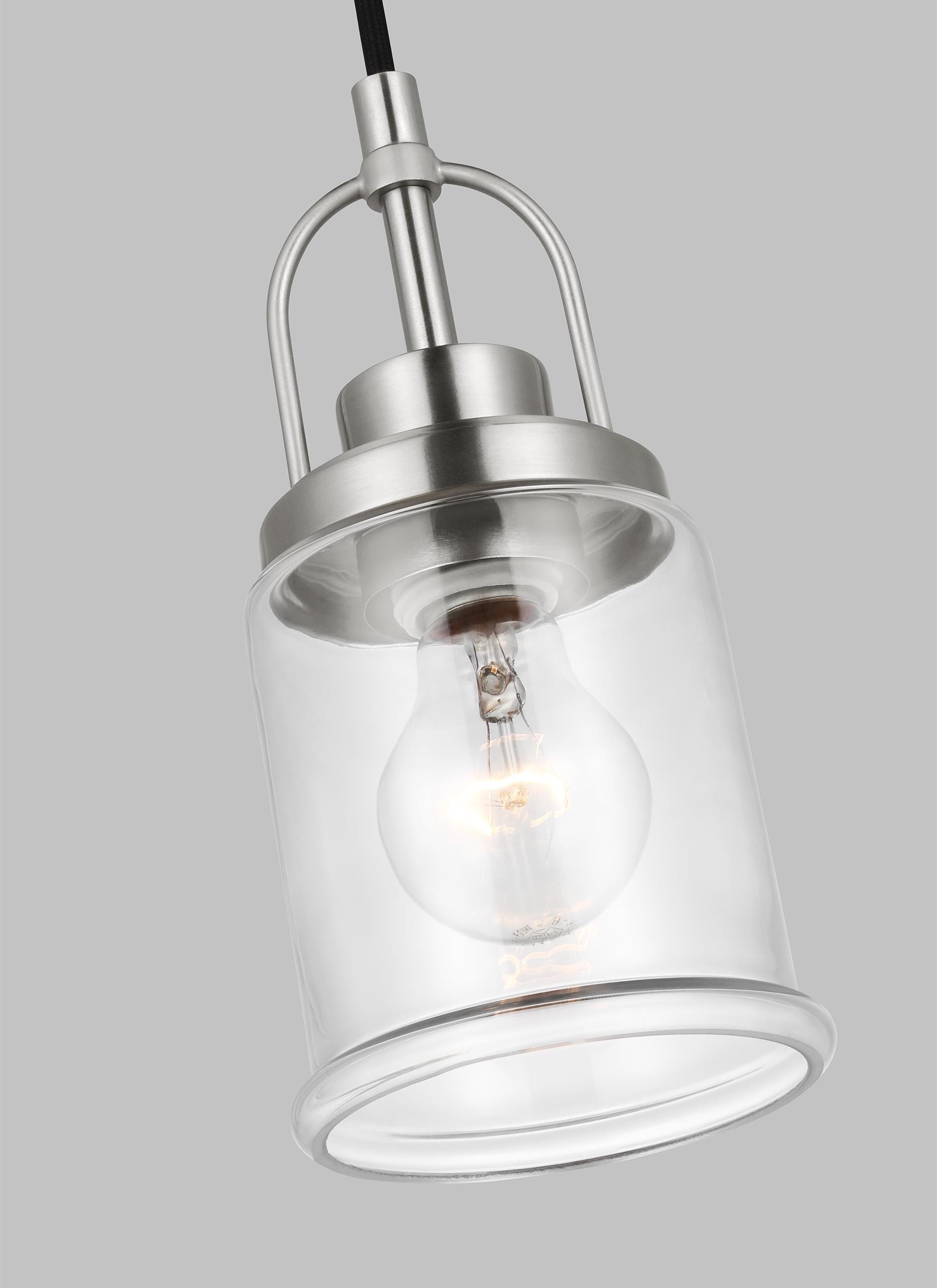 Mini Brushed Nickel LED Vanity Pendant Light for Indoor/Outdoor