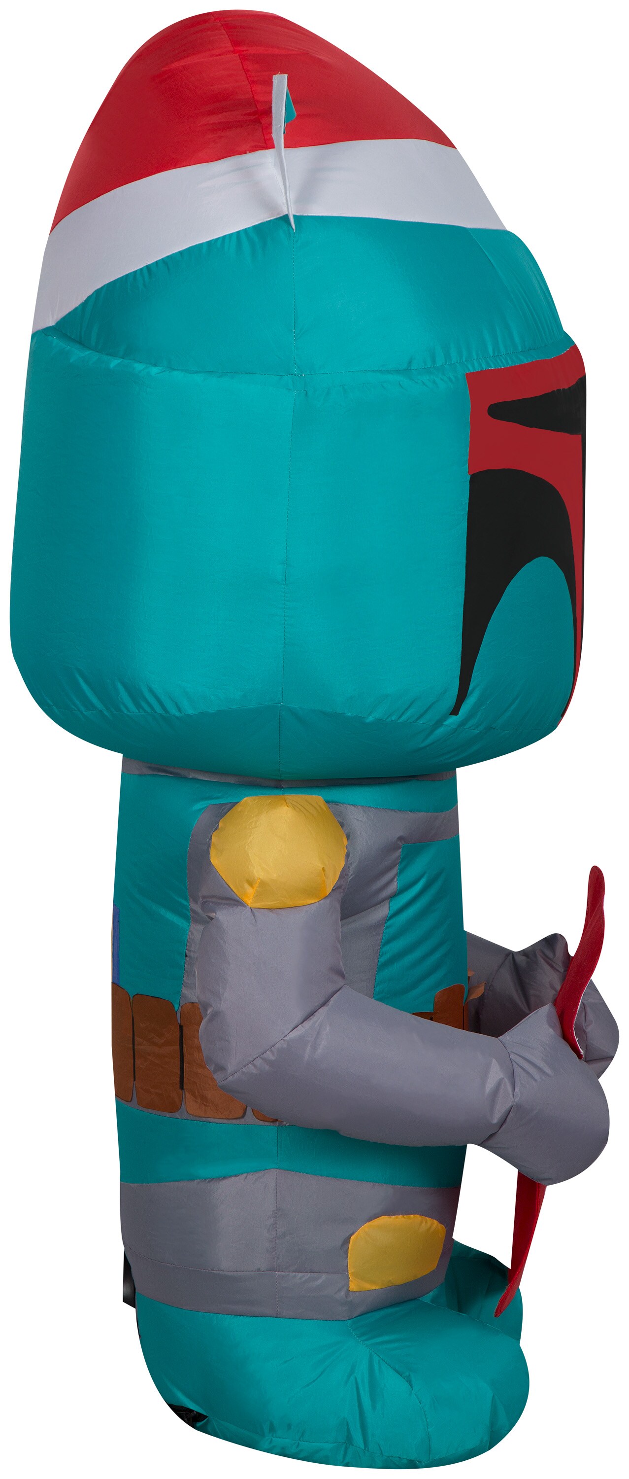 Star Wars store boba fett holding stocking Christmas inflatable