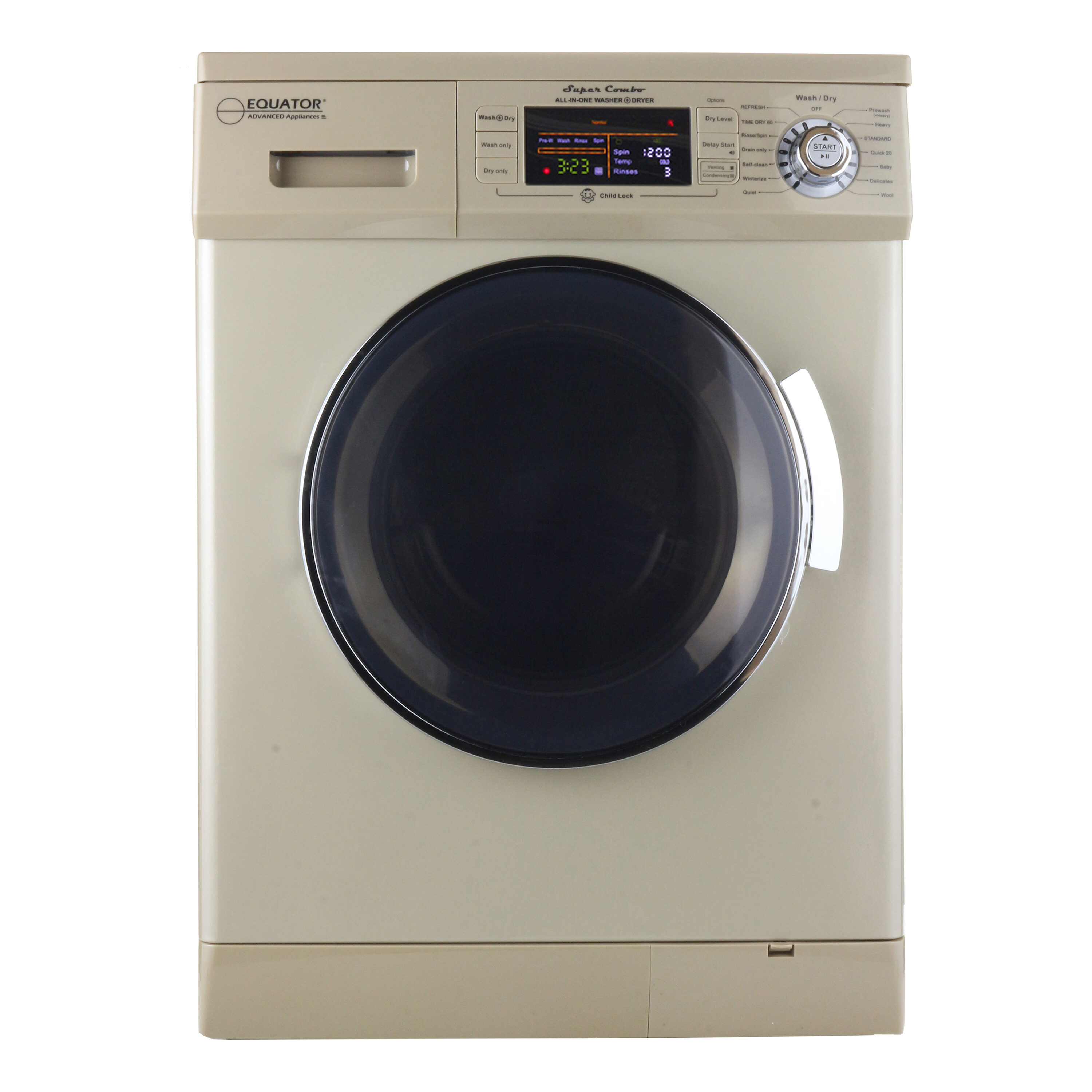 Equator Advanced Appliances EZ 4400 N GOLD 1.57-Cu. Feet Capacity Gold Ventless All-In-One Washer Dryer Combo