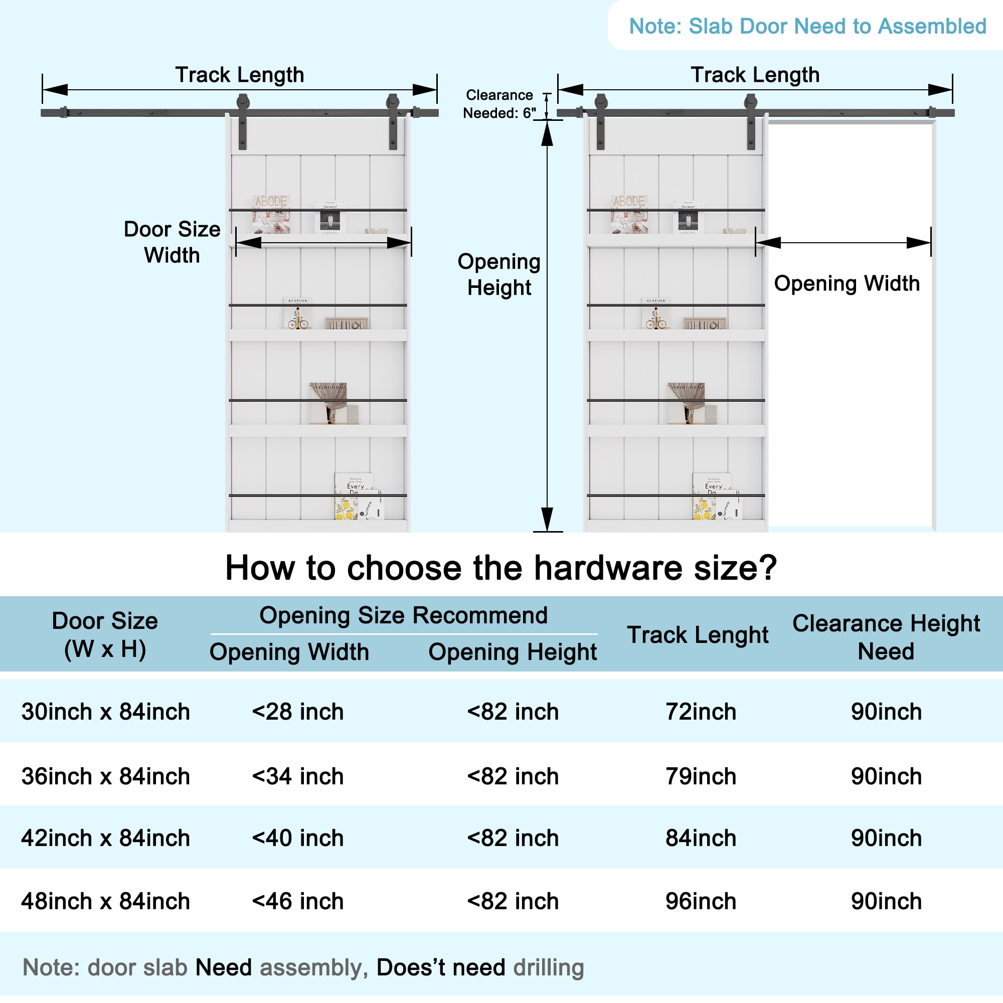 JUJUBON IN-BDWT-BD1-BS-42 Barn-Doors - View #7