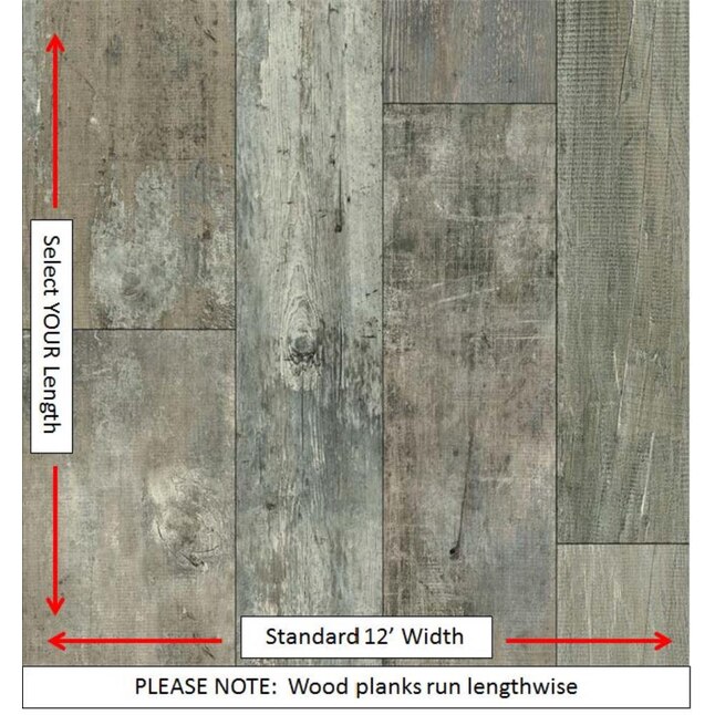 Armstrong Flooring Osset Rock 12-ft W Cut-to-Length Shore Taupe Wood Look Low-Gloss Finish Sheet Vinyl Armstrong Flooring Osset Rock 12-ft W Cut-to-Length Shore Taupe Wood Look Low-Gloss Finish Sheet Vinyl