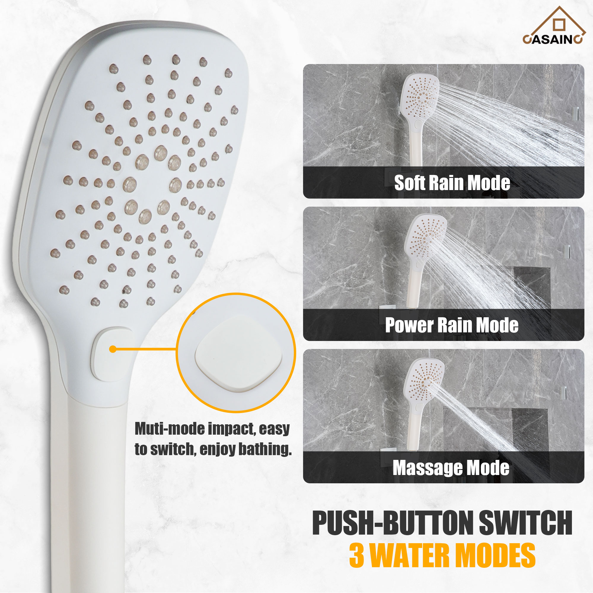 CASAINC KCHS0001-16MW Showerhead-Bar-Panels - View #7