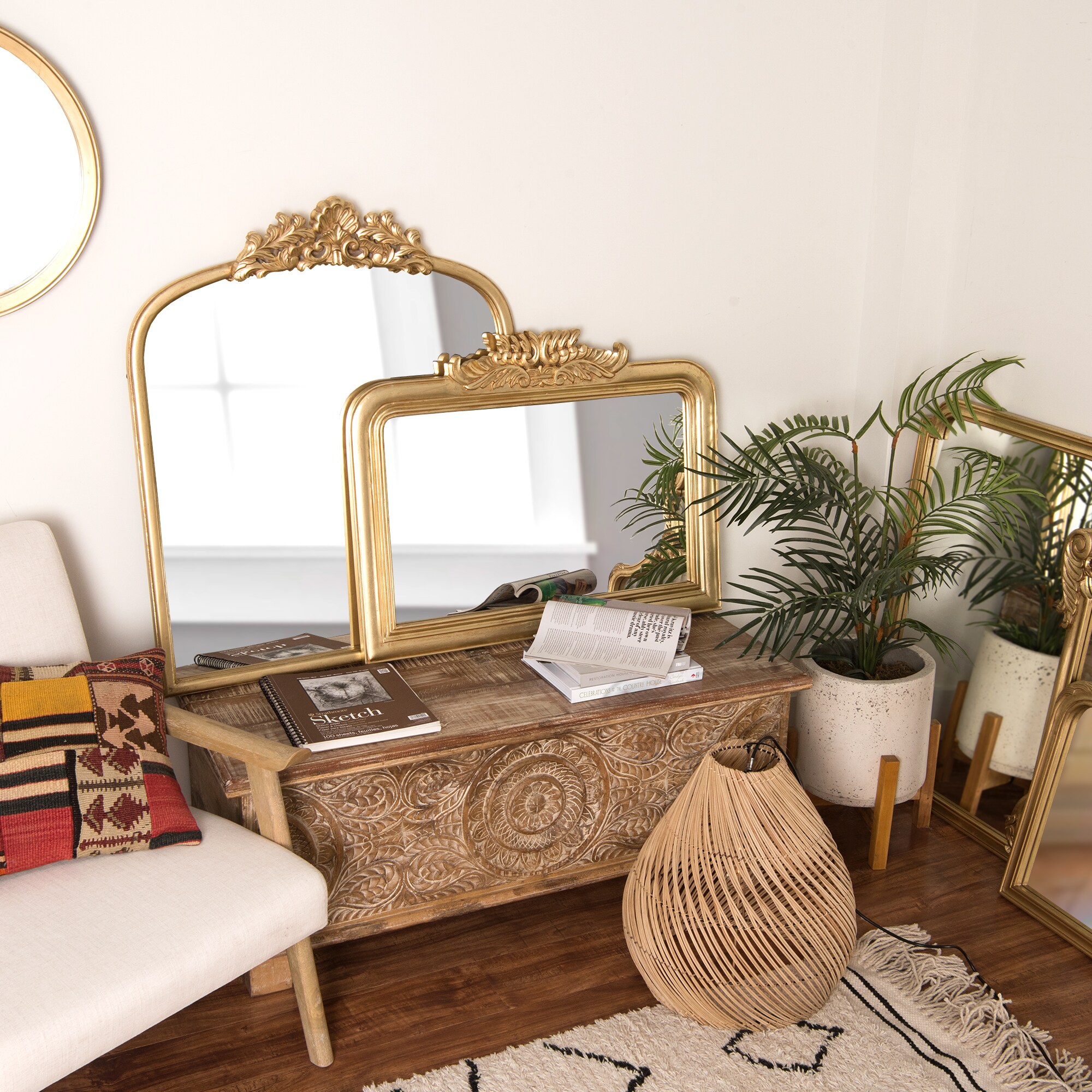 Best Home Fashion MIRROR-RR02-WHITE Decor-Mirrors - View #6