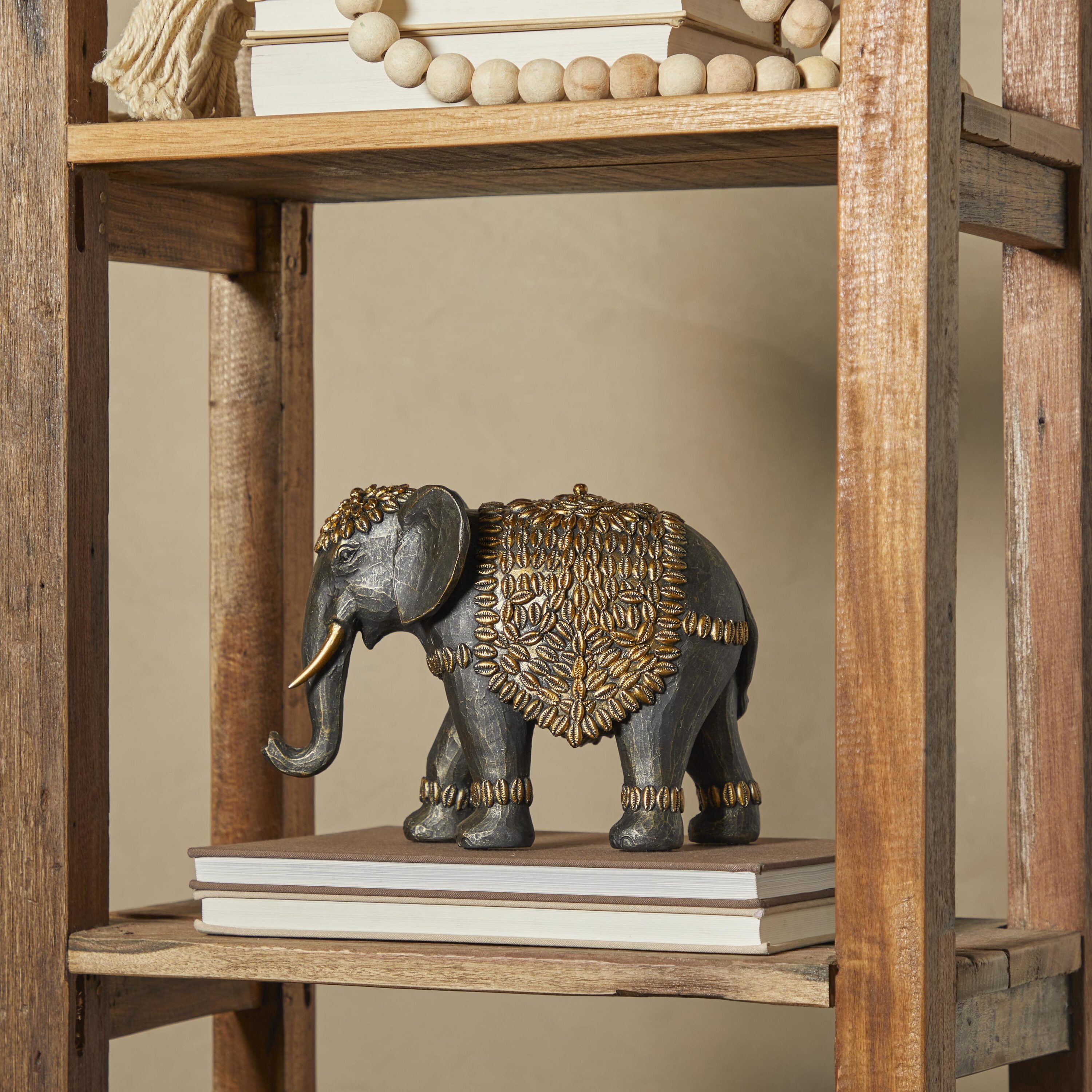Grayson Lane 30397 Black Stone Eclectic Sculpture