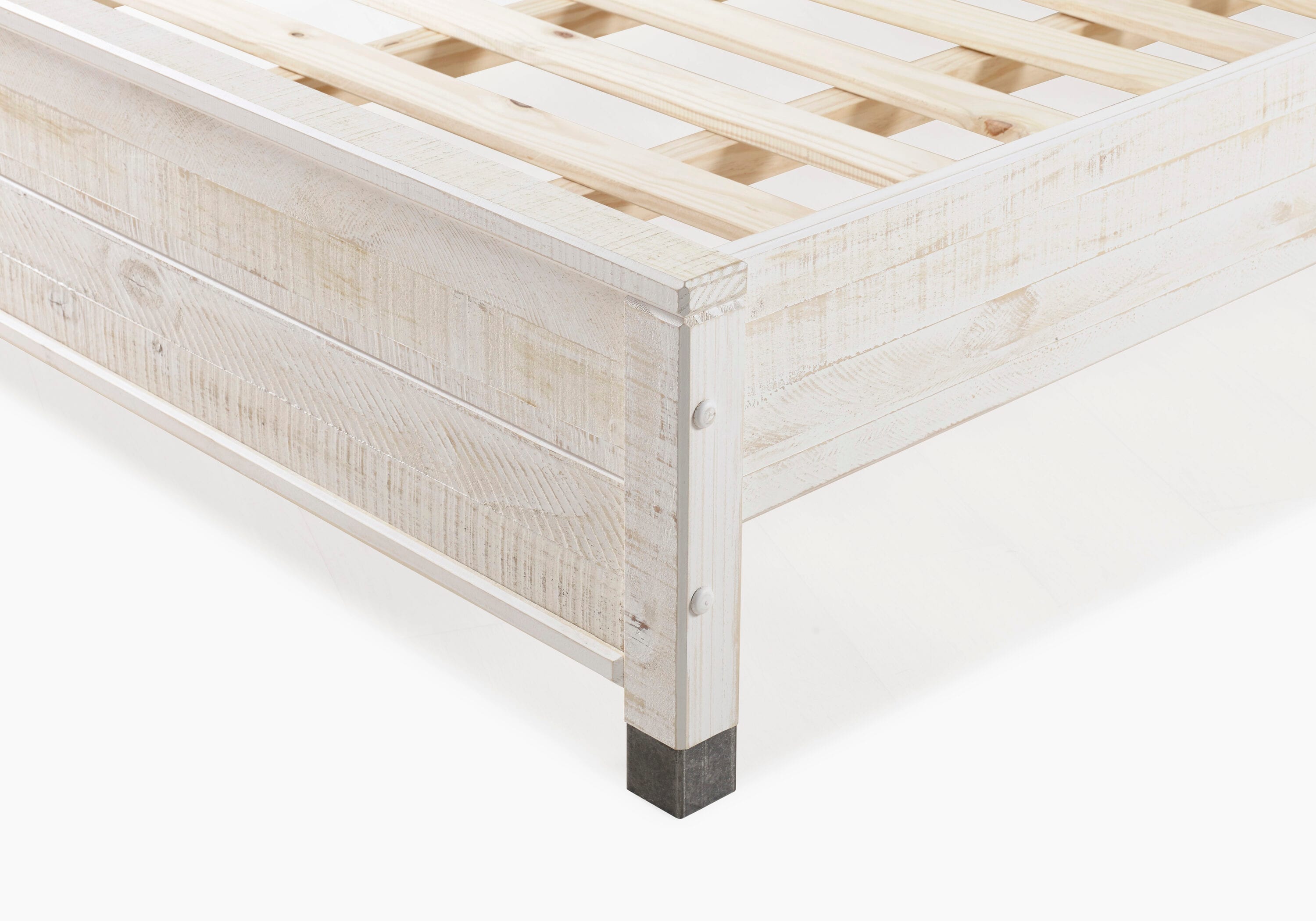 Baja Pine Wood King Platform Bed with Solid Wood Frame