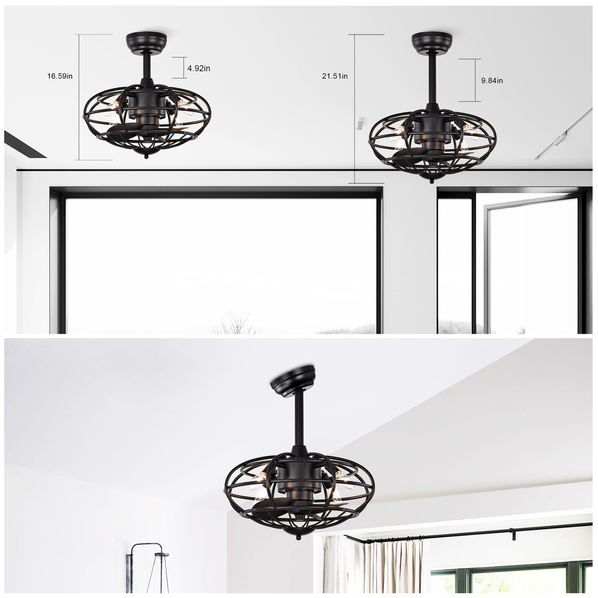 JIMSMAISON JMHECF28-18MB Ceiling-Fans - View #9
