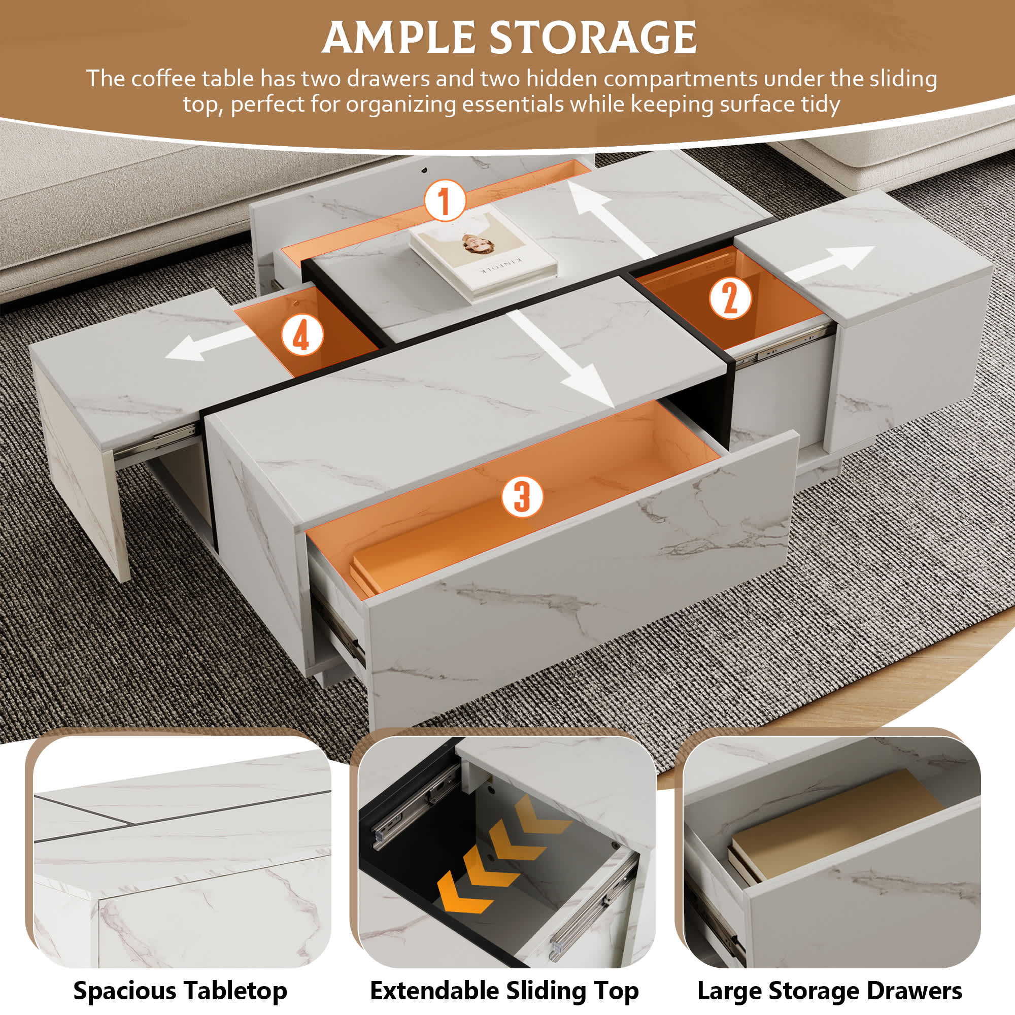 Bestier USLOW-N735P250955K Coffee-Tables - View #4