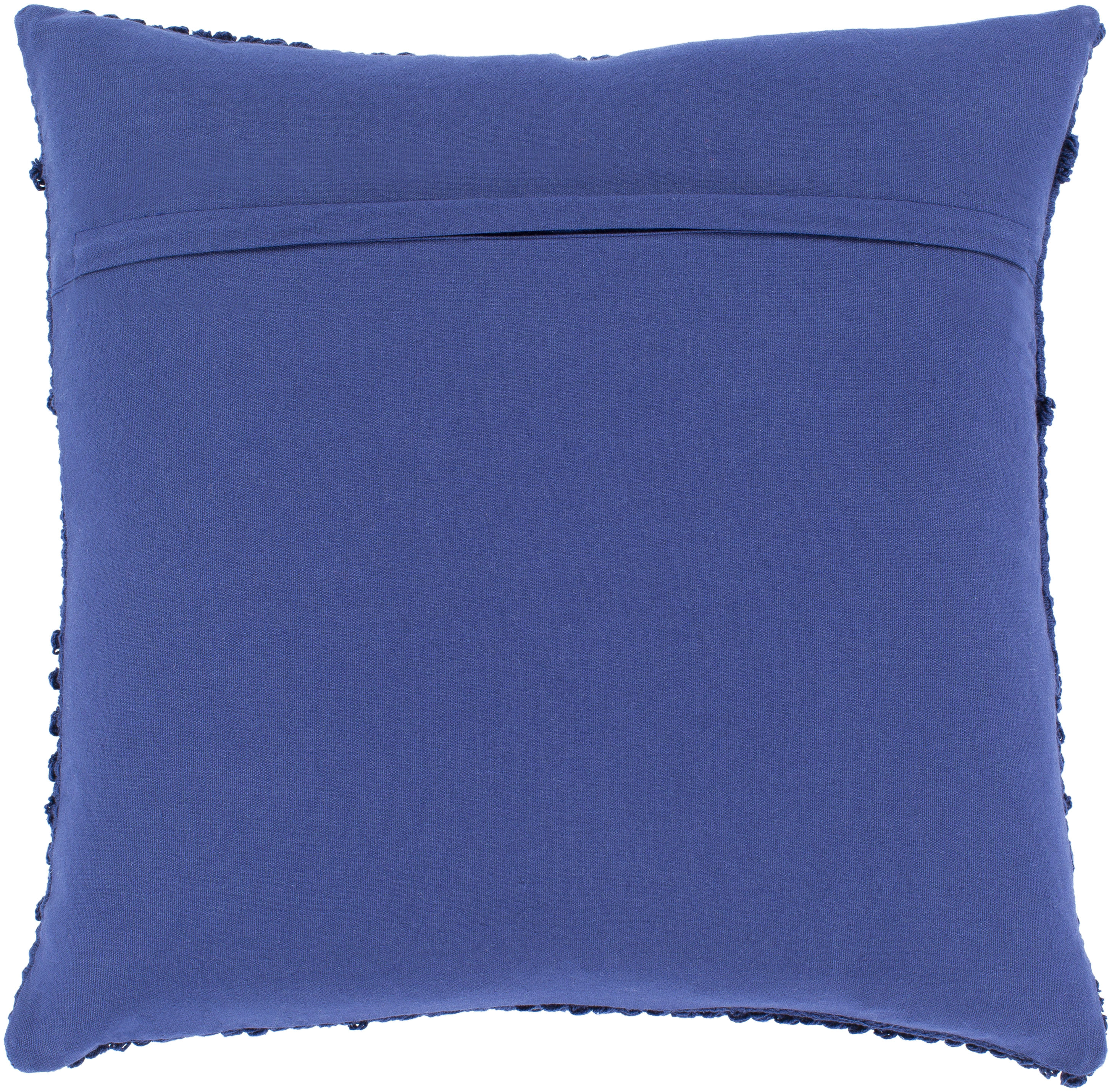 Livabliss Merdo 22-in x 22-in Navy Indoor Decorative Pillow