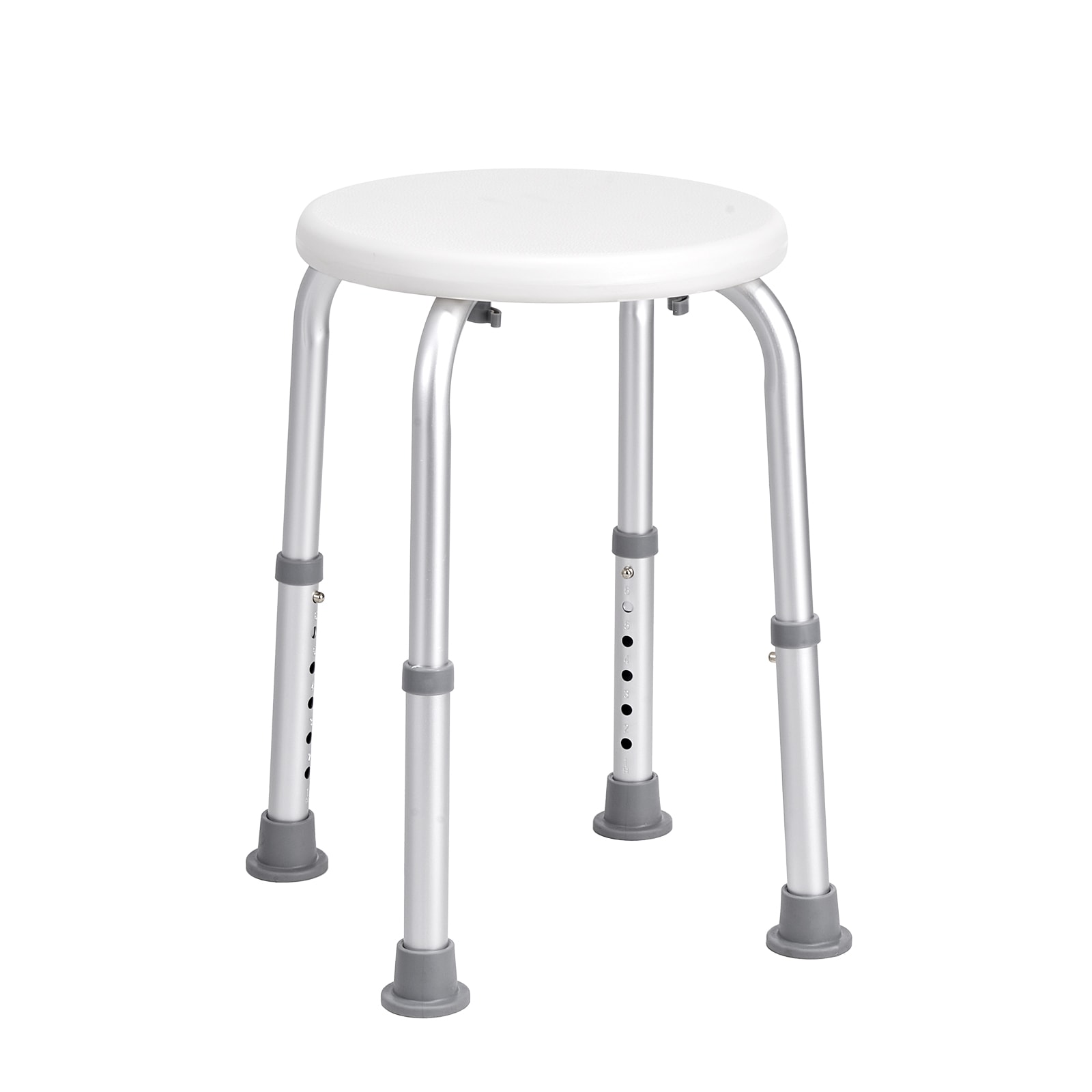 GIVIMO 6-Level Adjustable Shower Stool with Non-Slip Aluminum Frame 300-lb Capacity Bath Chair for Inside Shower #LW047GIVSS271