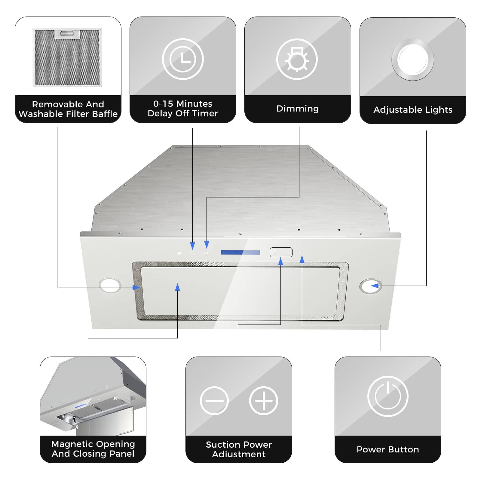 DIVAN DHB01-30WG Undercabinet-Range-Hoods - View #8