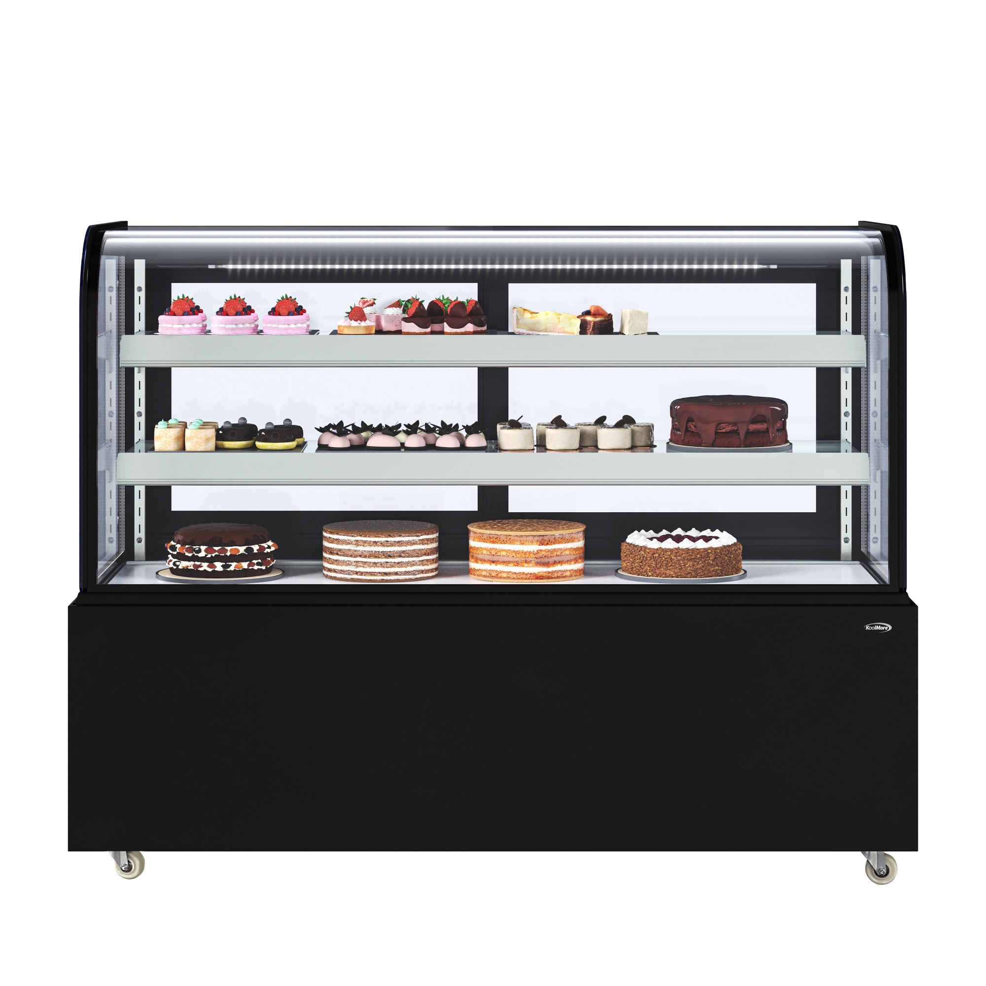 KoolMore LOW-KM-CDHF-17C-BK 17.6-Cu. Feet Commercial Refrigerators Glass -Door Sliding door ( Black )