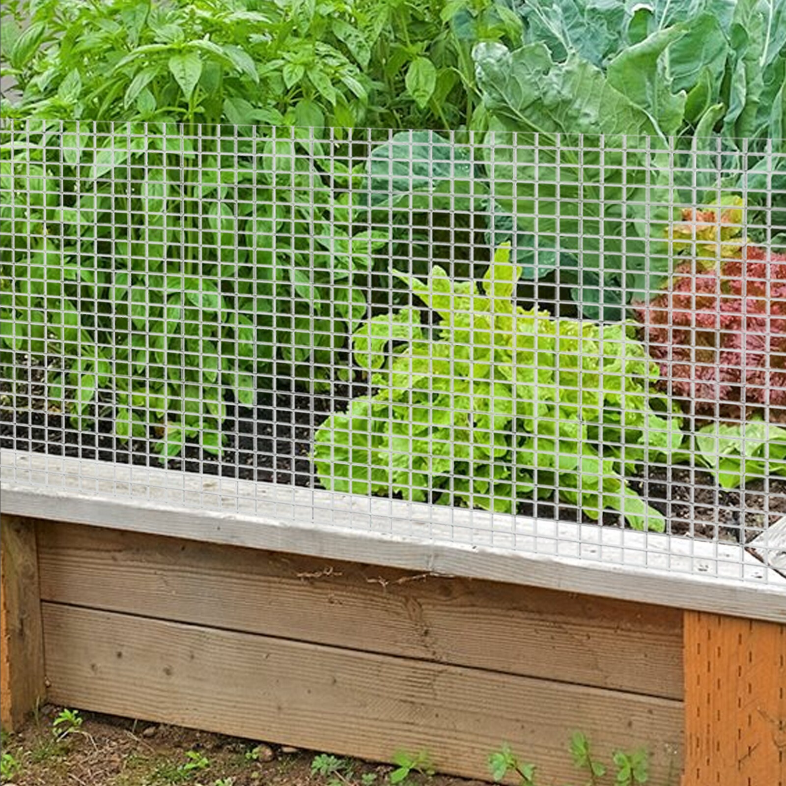 Maocao Hoom 100-Feet x 4-Feet 23-Gauge Silver Metal Welded Wire Rolled Fencing, 1/4-in Mesh