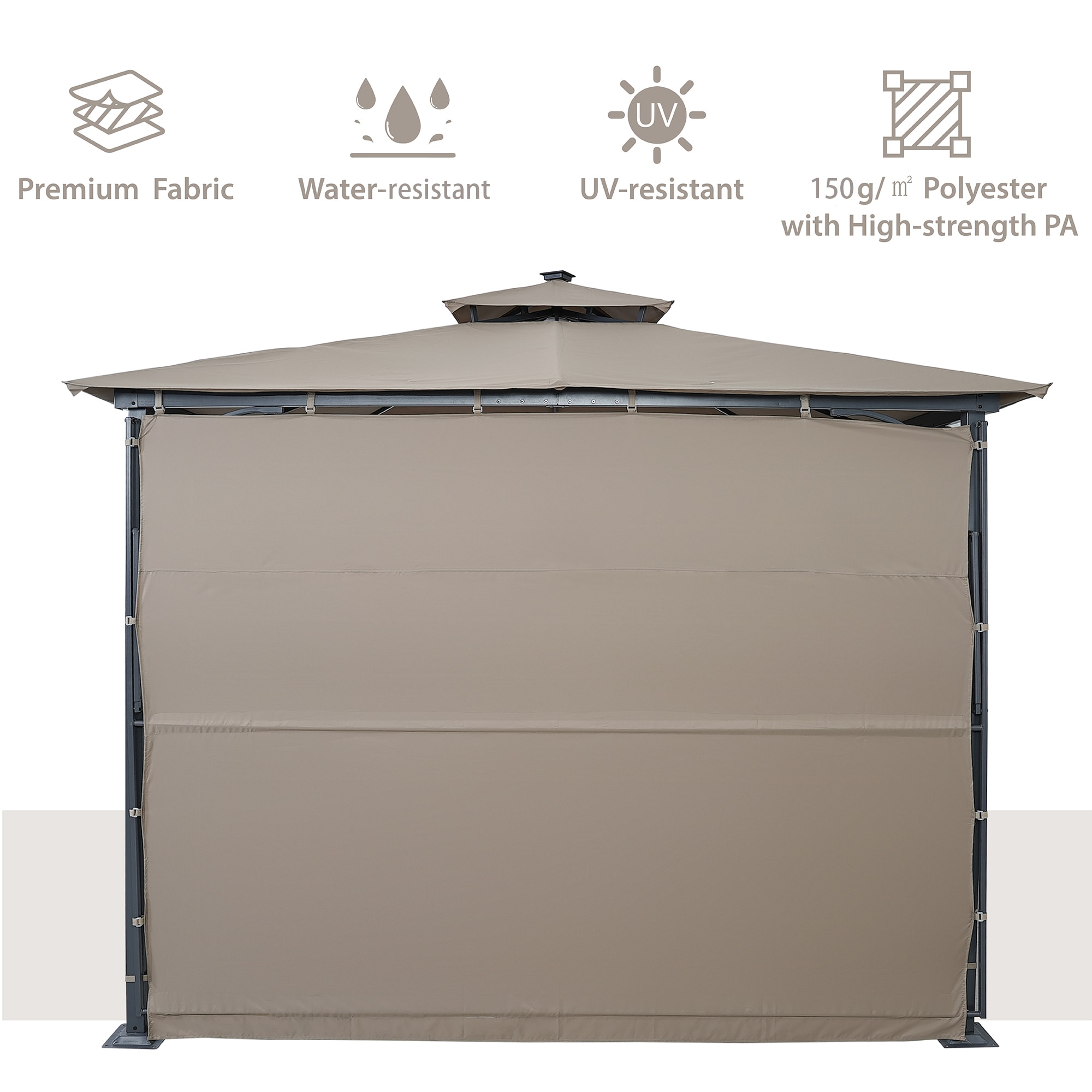 Forclover ALLS-23GR Wood-Resin-Gazebos - View #5