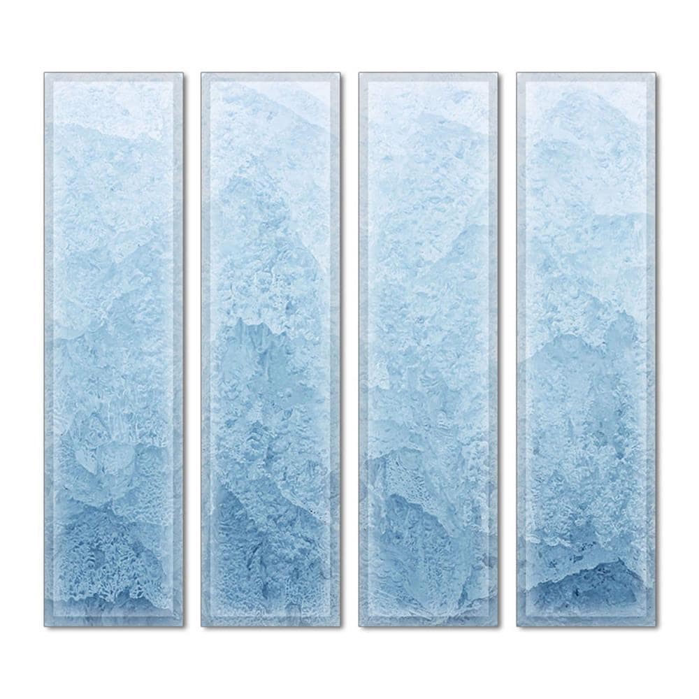Instant Mosaic 2150102 Upscale Designs 32-Pack Multicolor 3-in x 12-in Glossy Glass Random Wall Tile