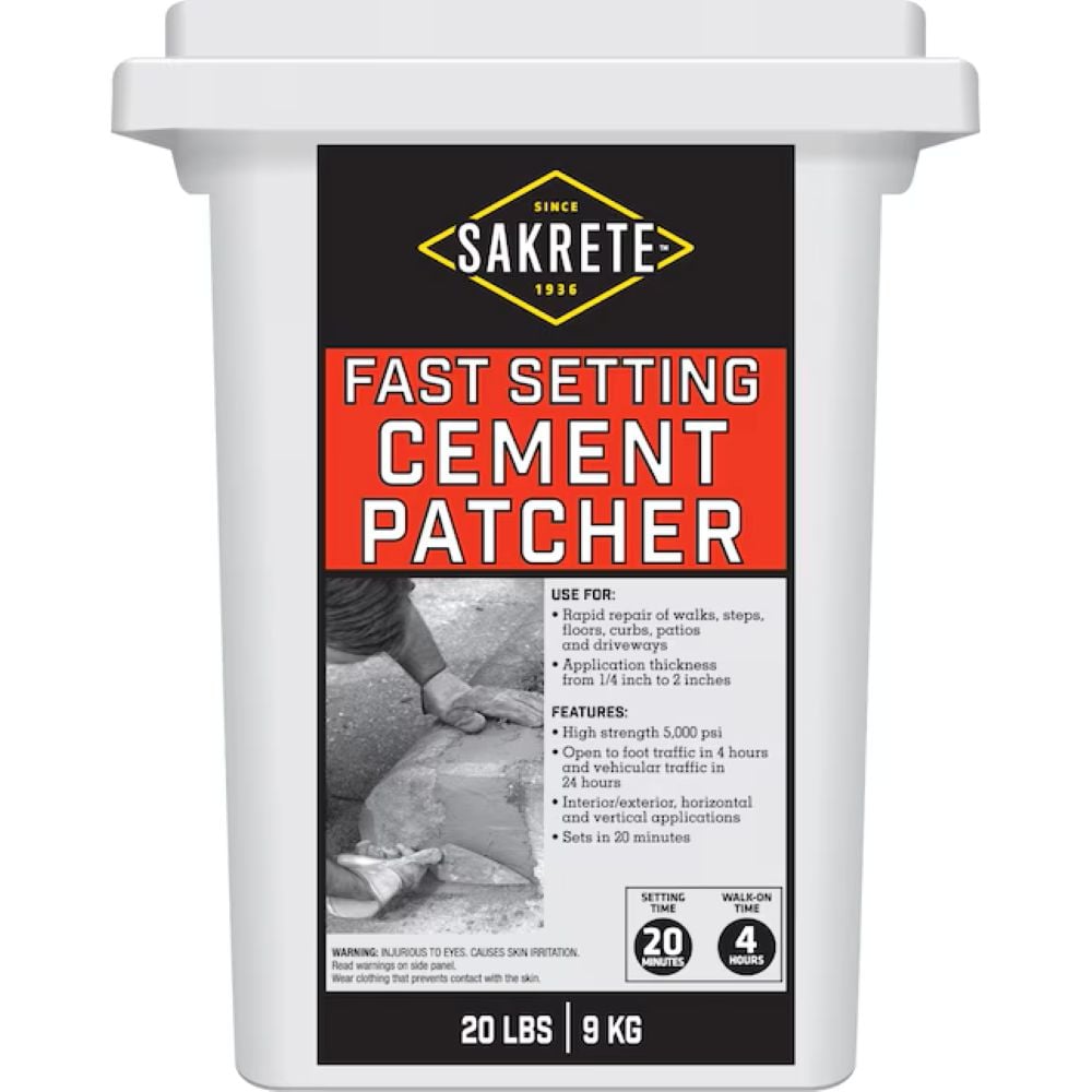 Sakrete 60200630 Fast Setting Fast Setting 20.0 -lb Mortar Concrete Patch