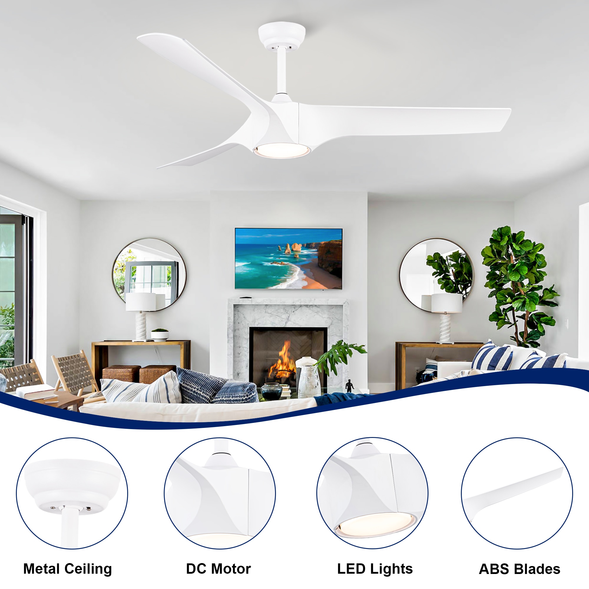 YUHAO LSDC1125WH562 Ceiling-Fans - View #4