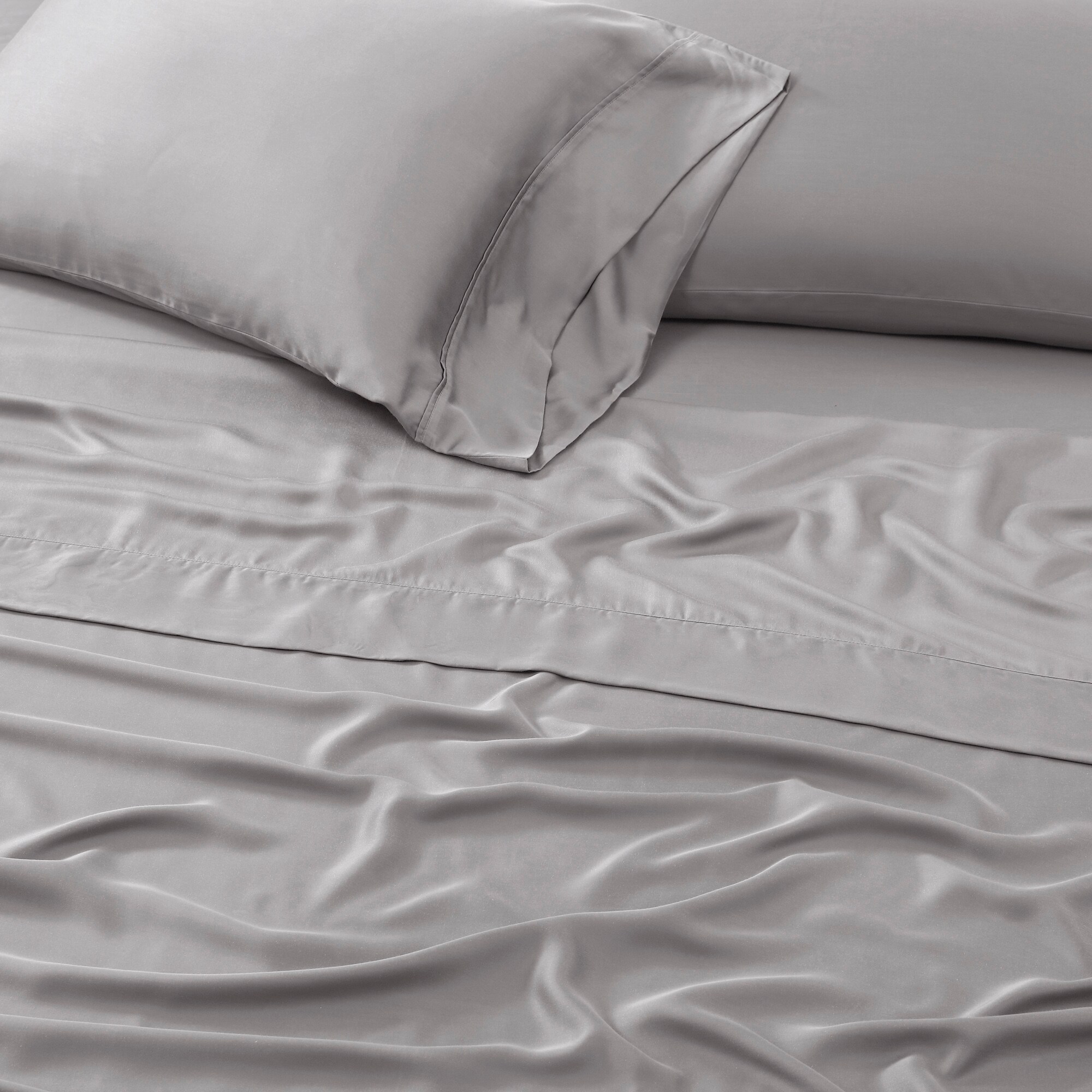 Brielle Home 2-Pack Silver Standard Modal Pillow Case in the Pillow Cases  department at