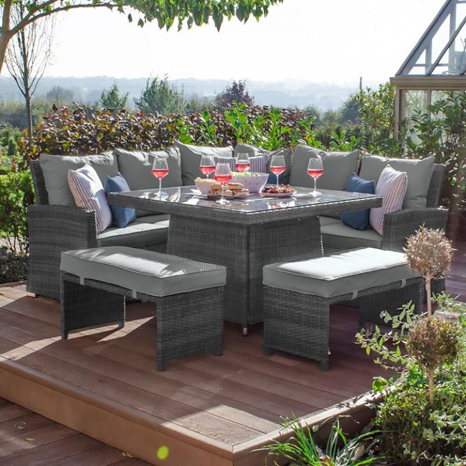 Direct Wicker DWF-16700 Patio-Conversation-Sets - View #3