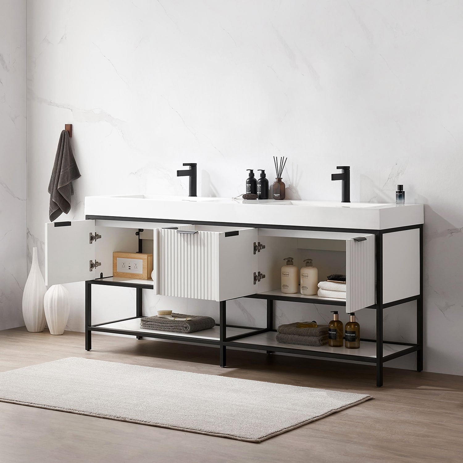 Vinnova 705272-WH-WH-NM Bath-Vanity-Combo - View #3