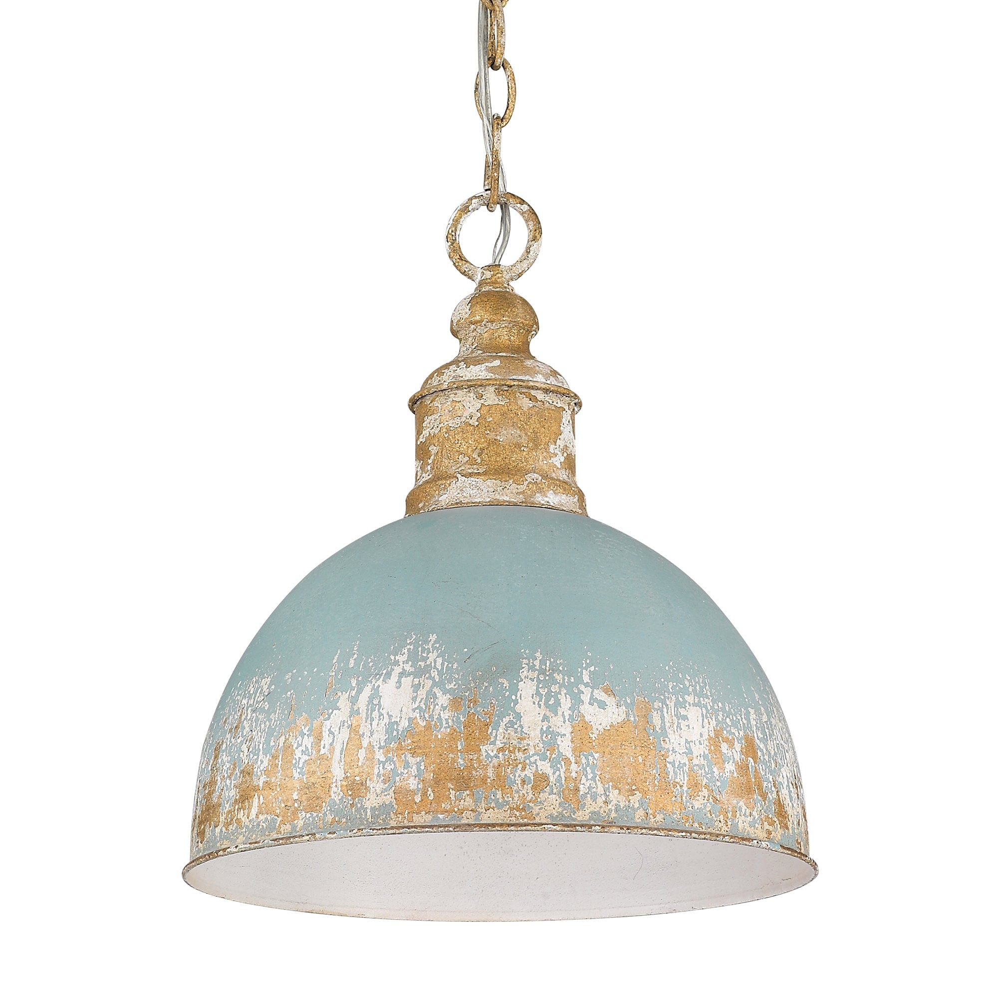 Golden Lighting 0809-M VG-TEAL Pendant-Lights - View #3