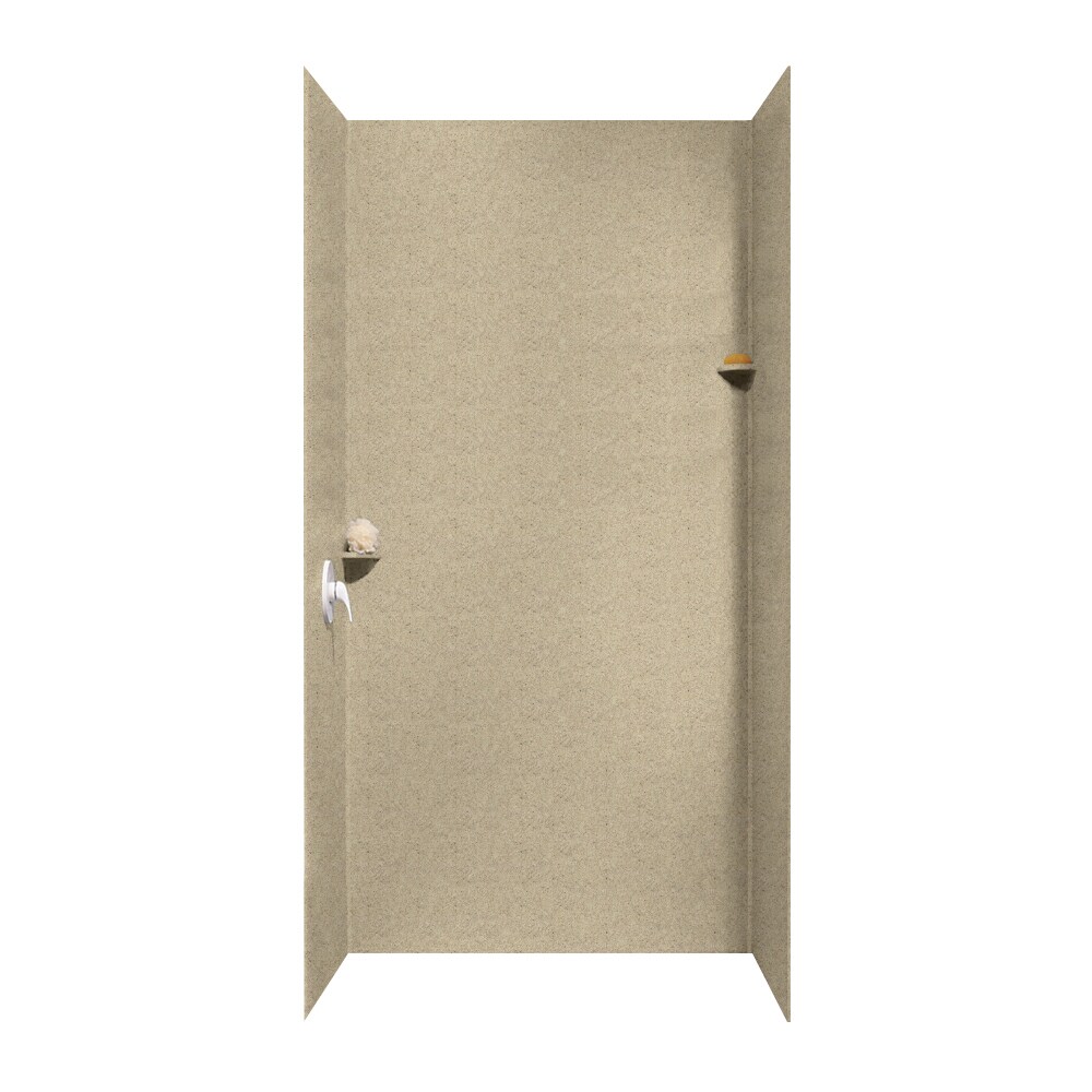 SWAN SK-484896-122 48-in W x 48-in D x 96-in H Prairie 3-Piece Glue Up Alcove Shower Panel Kit