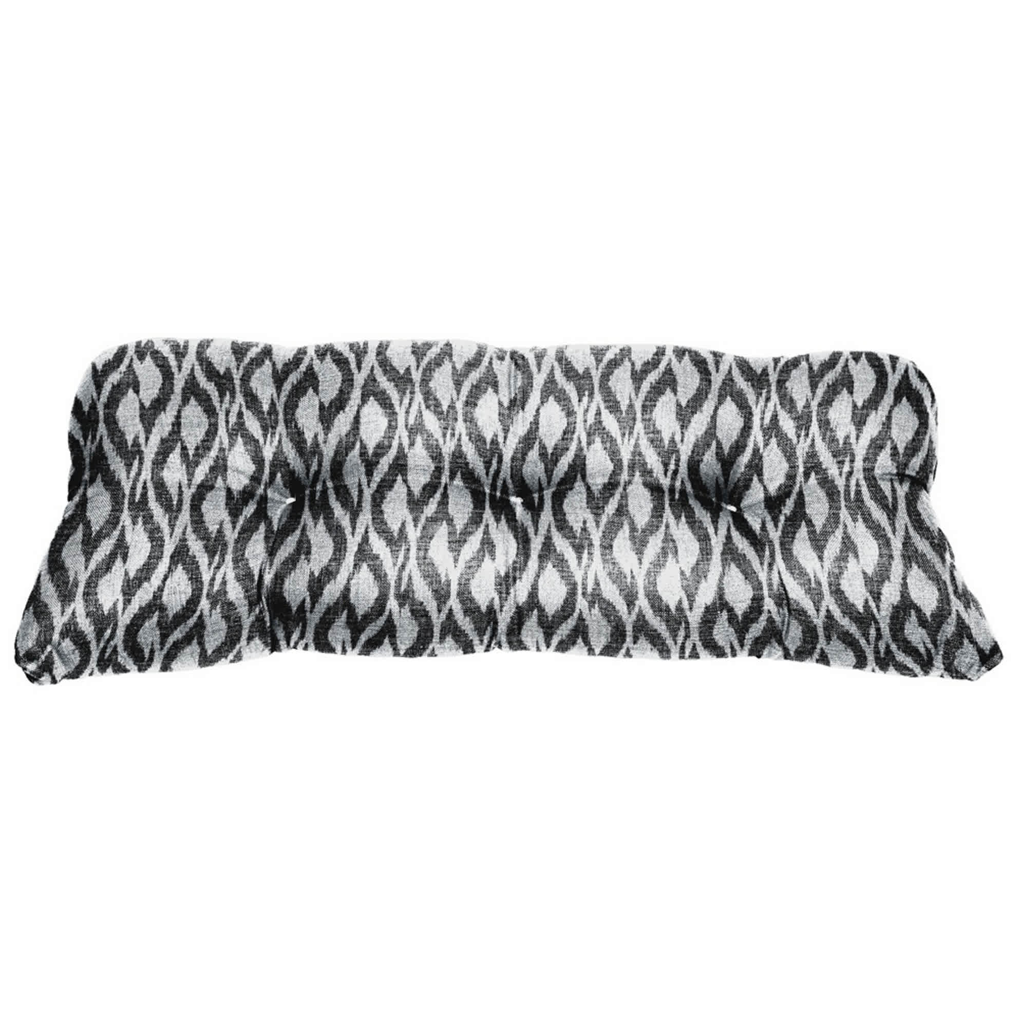 BrylaneHome 195844872774 BH Performance Fabric Tufted Wicker Settee Cushion