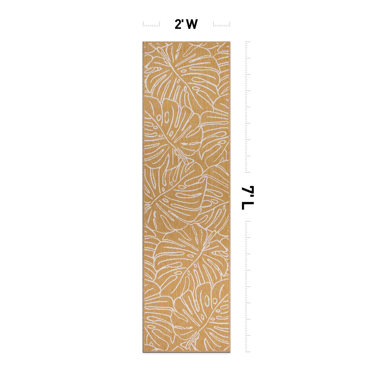 World Rug Gallery 4031YELLOW2X7 rugs - View #2