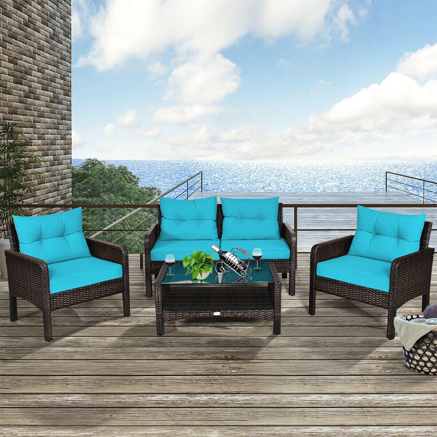 Forclover HYFE-68637ATU Patio-Conversation-Sets - View #8