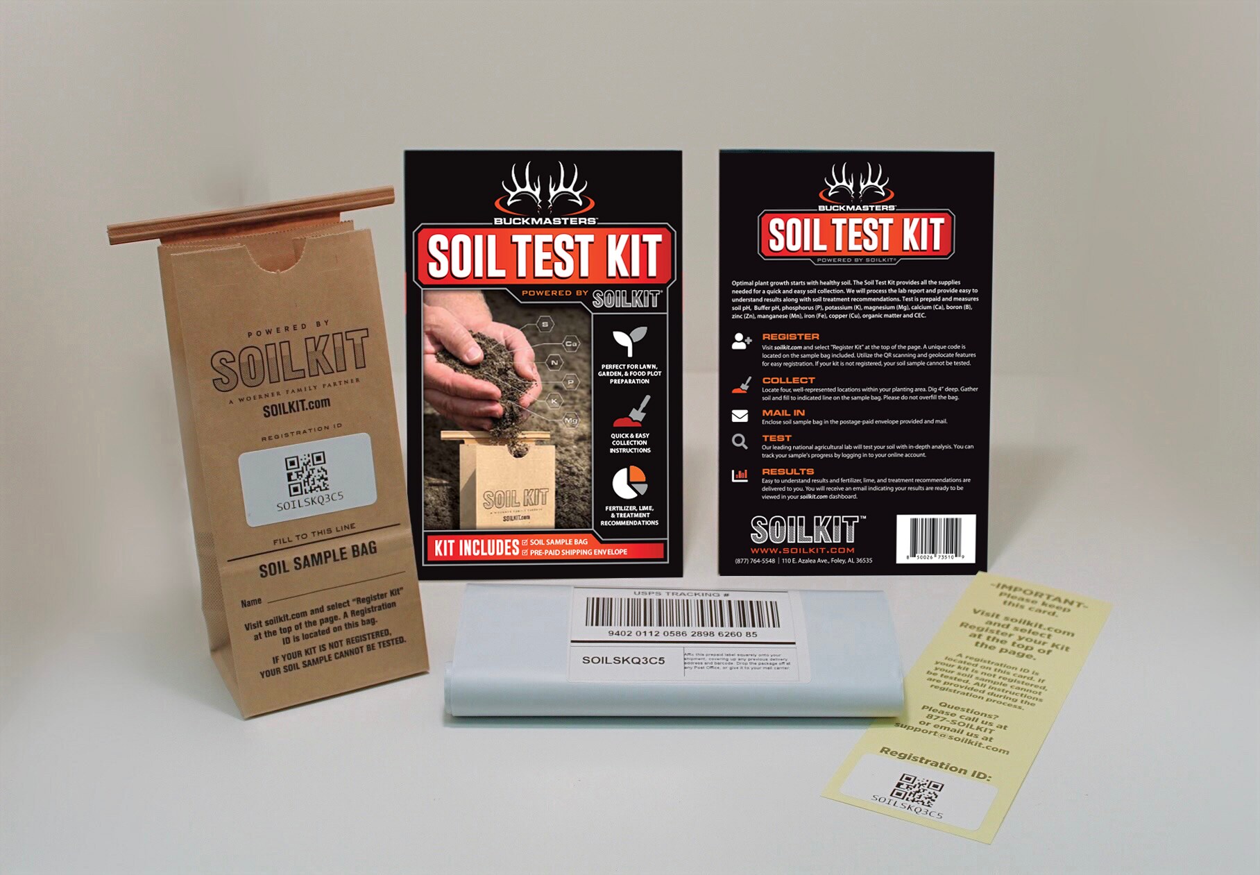 SoilKit BKMSKWOT Buckmasters Soil Test Kit