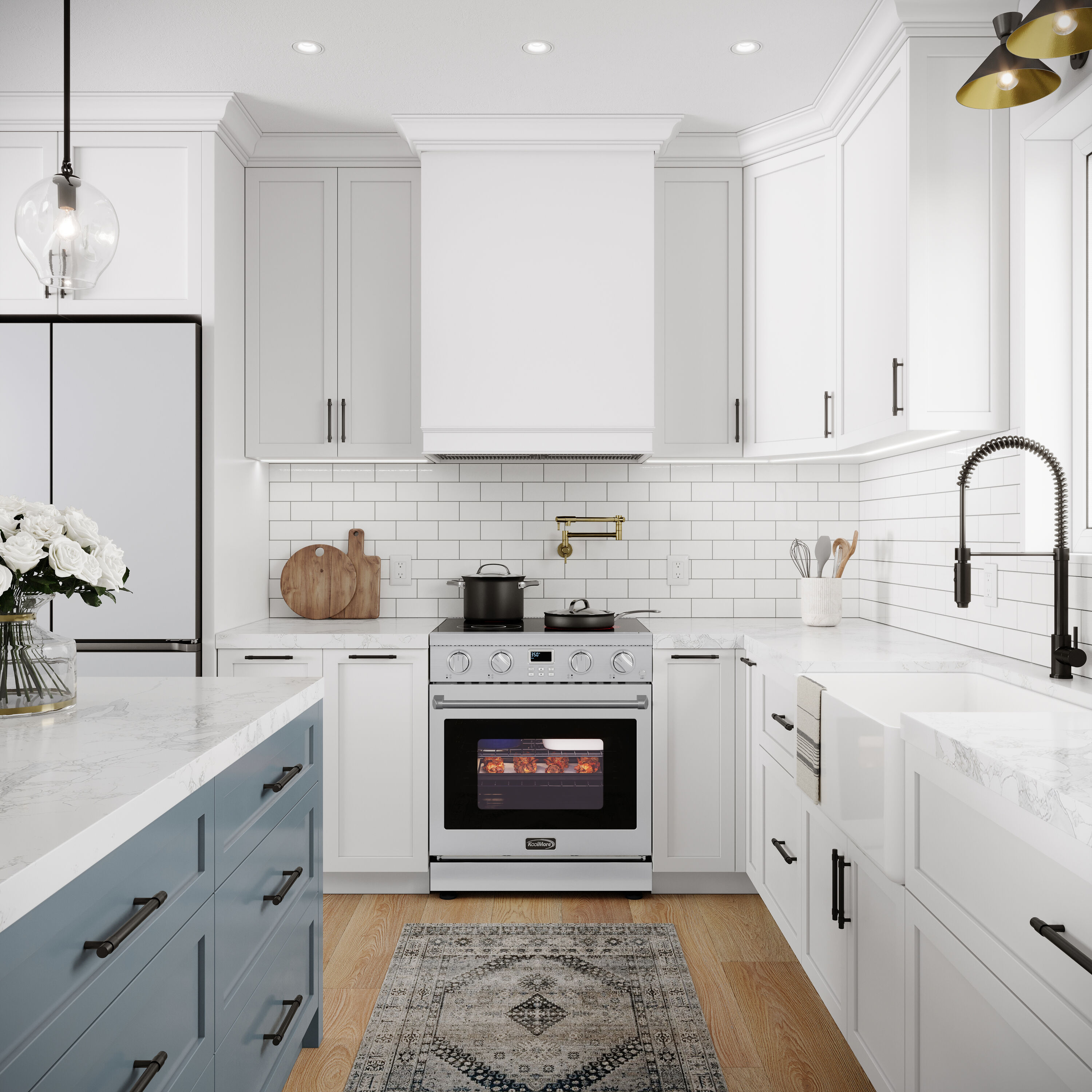 KoolMore LOW-KM-EPR-30AP-SS Freestanding-Electric-Ranges - View #3