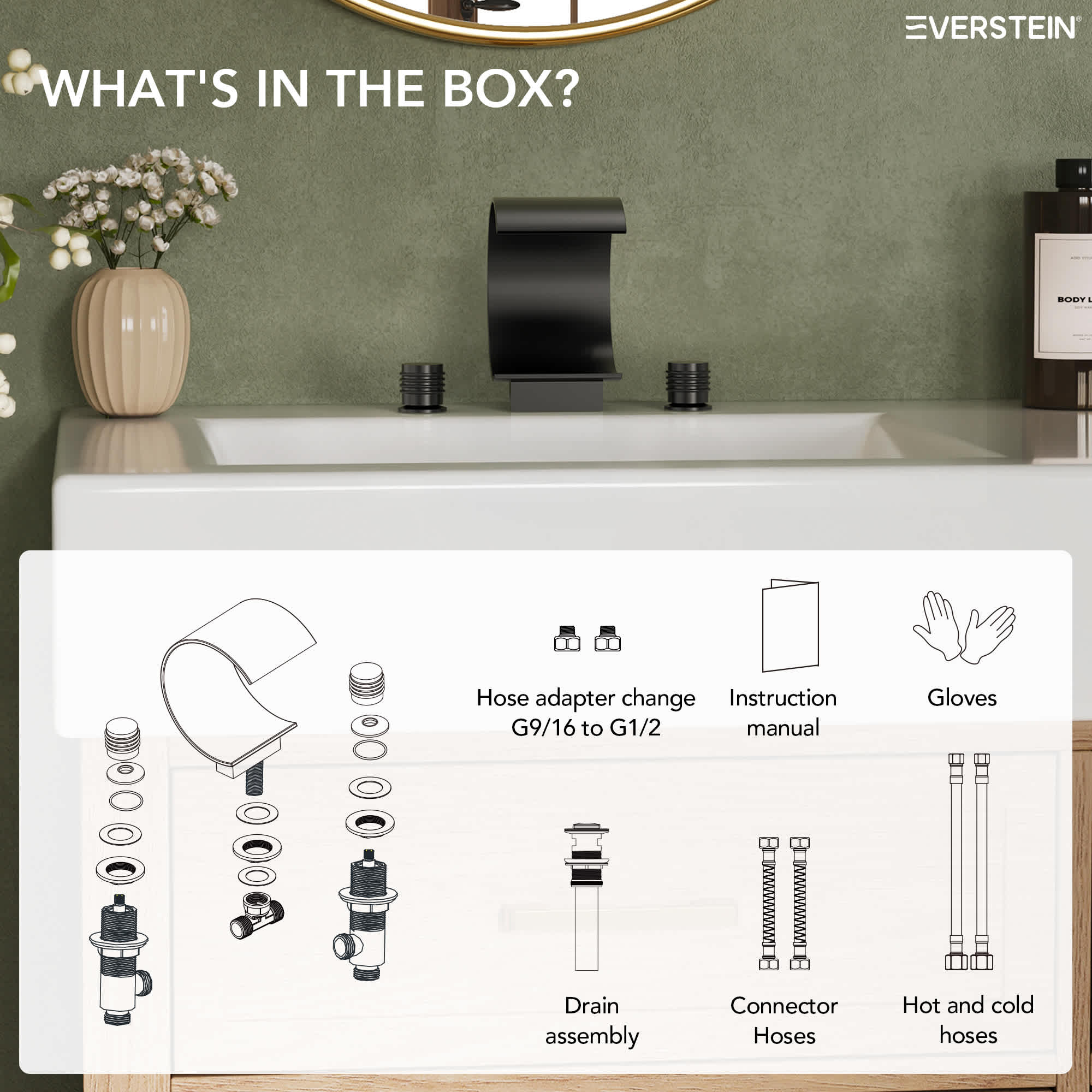 EVERSTEIN SFS-1152-BK Lavatory-Faucets - View #12