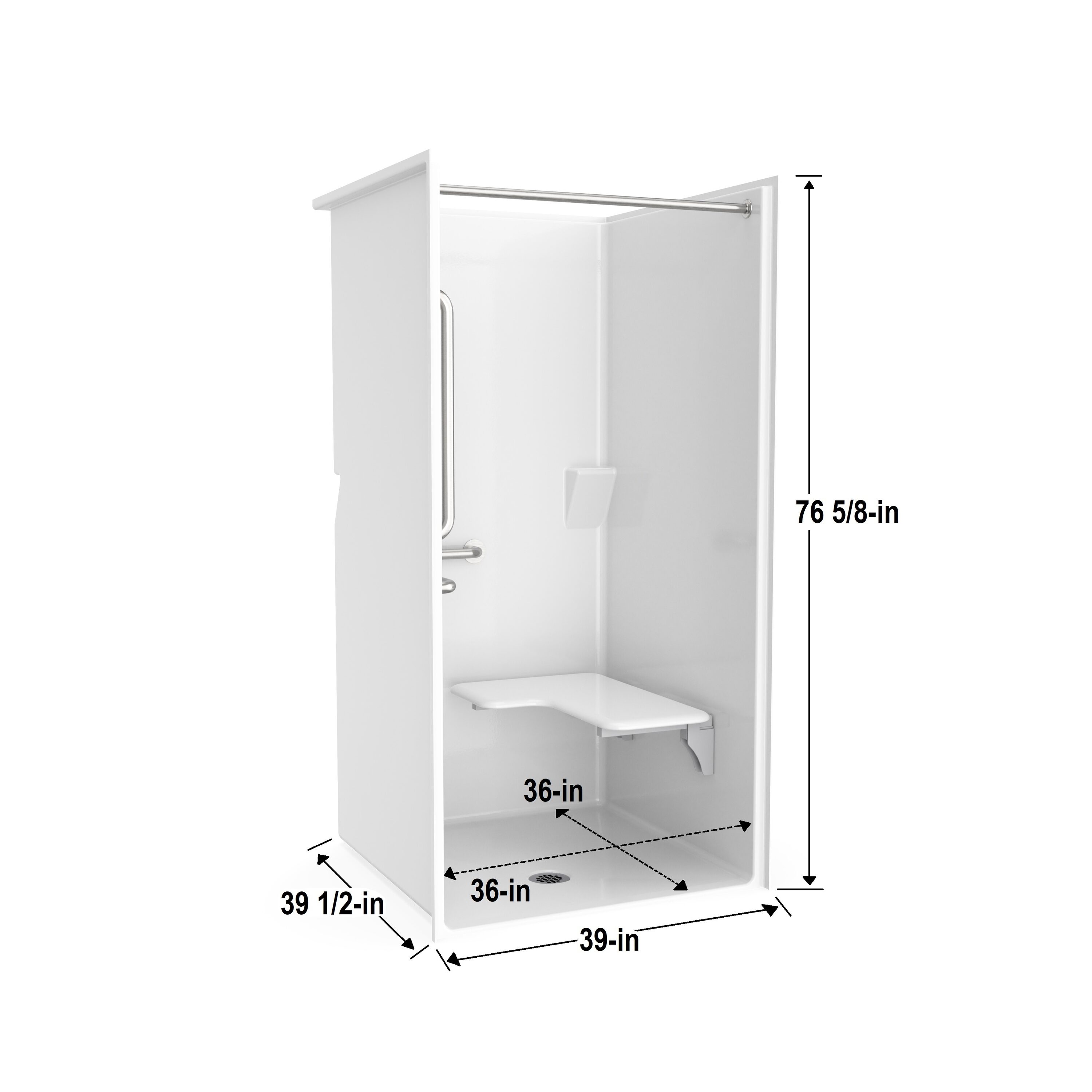 Laurel Mountain LM3698BFL064 Alcove-Shower-Kit - View #11