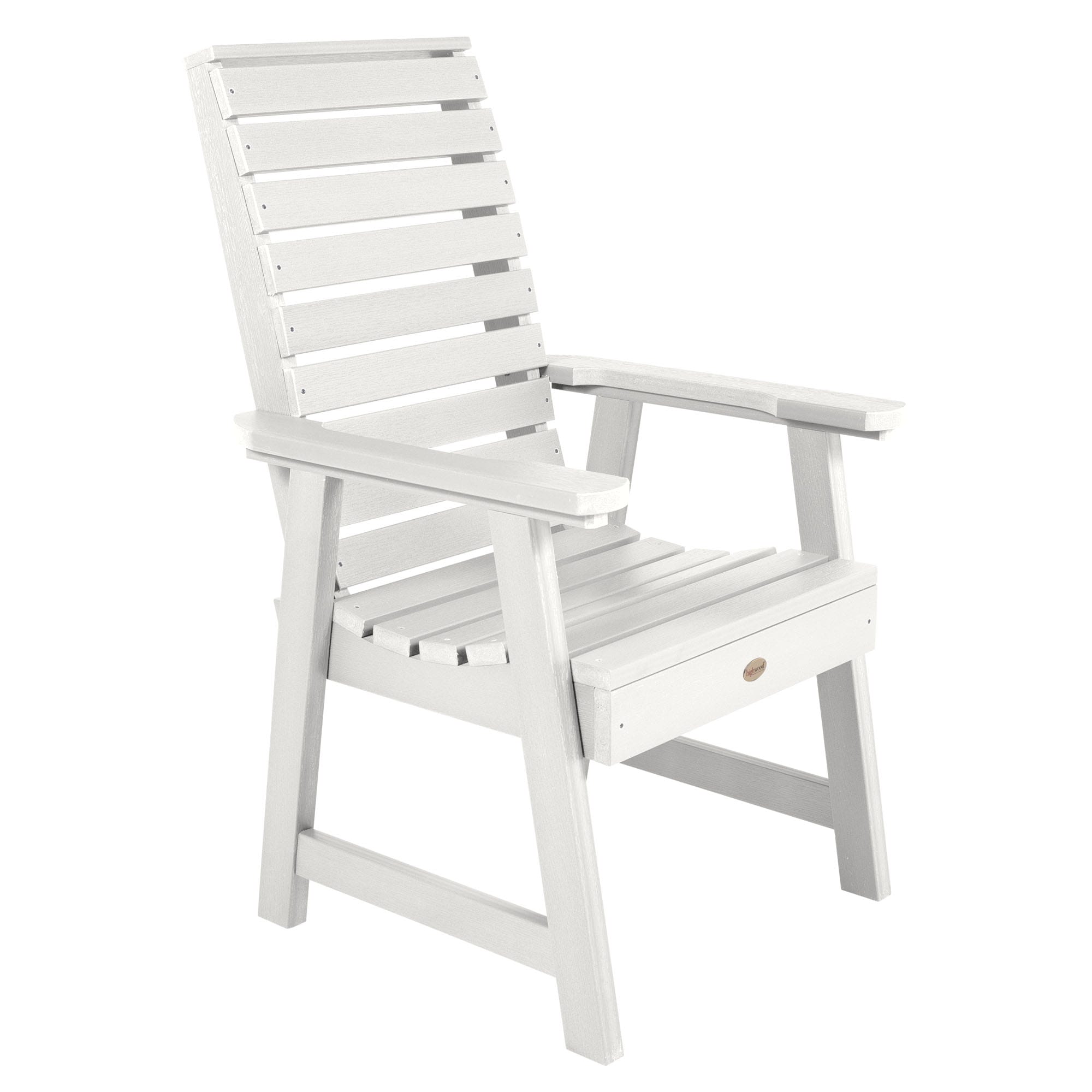 highwood The Weatherly Collection White Plastic Frame Stationary Dining ...