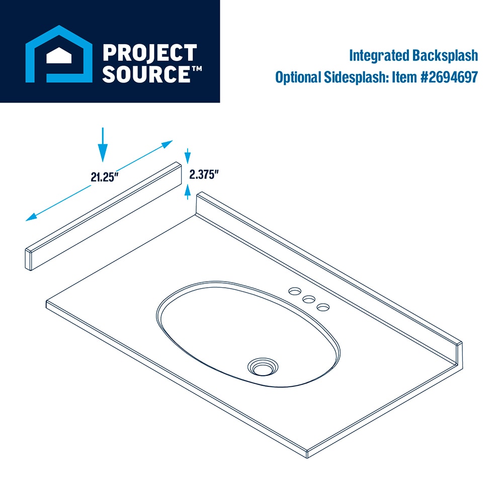 Project Source MP237-3 Vanity-Tops - View #6