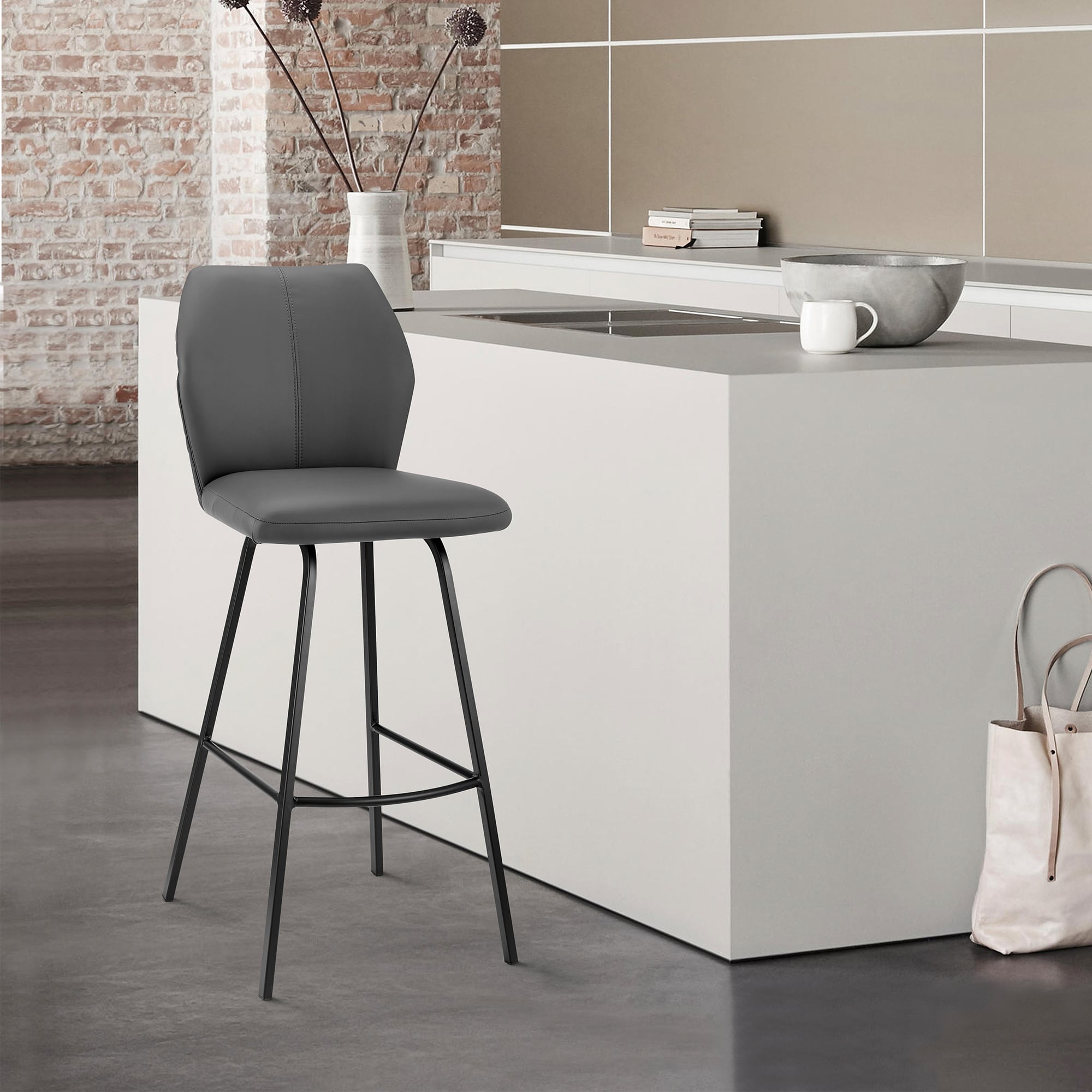 Armen Living LCTNBABLGR26 stools - View #10