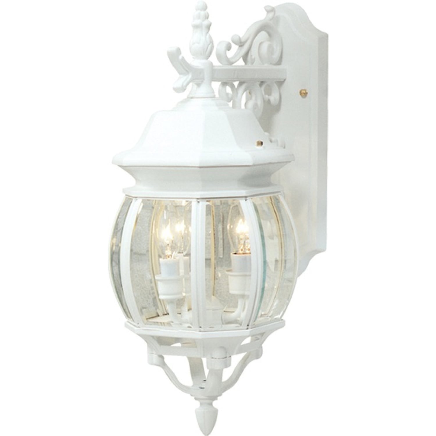 ARTCRAFT AC8361WH Classico 3 -Light 19.5-in H Matte White Hardwired Outdoor Wall Light