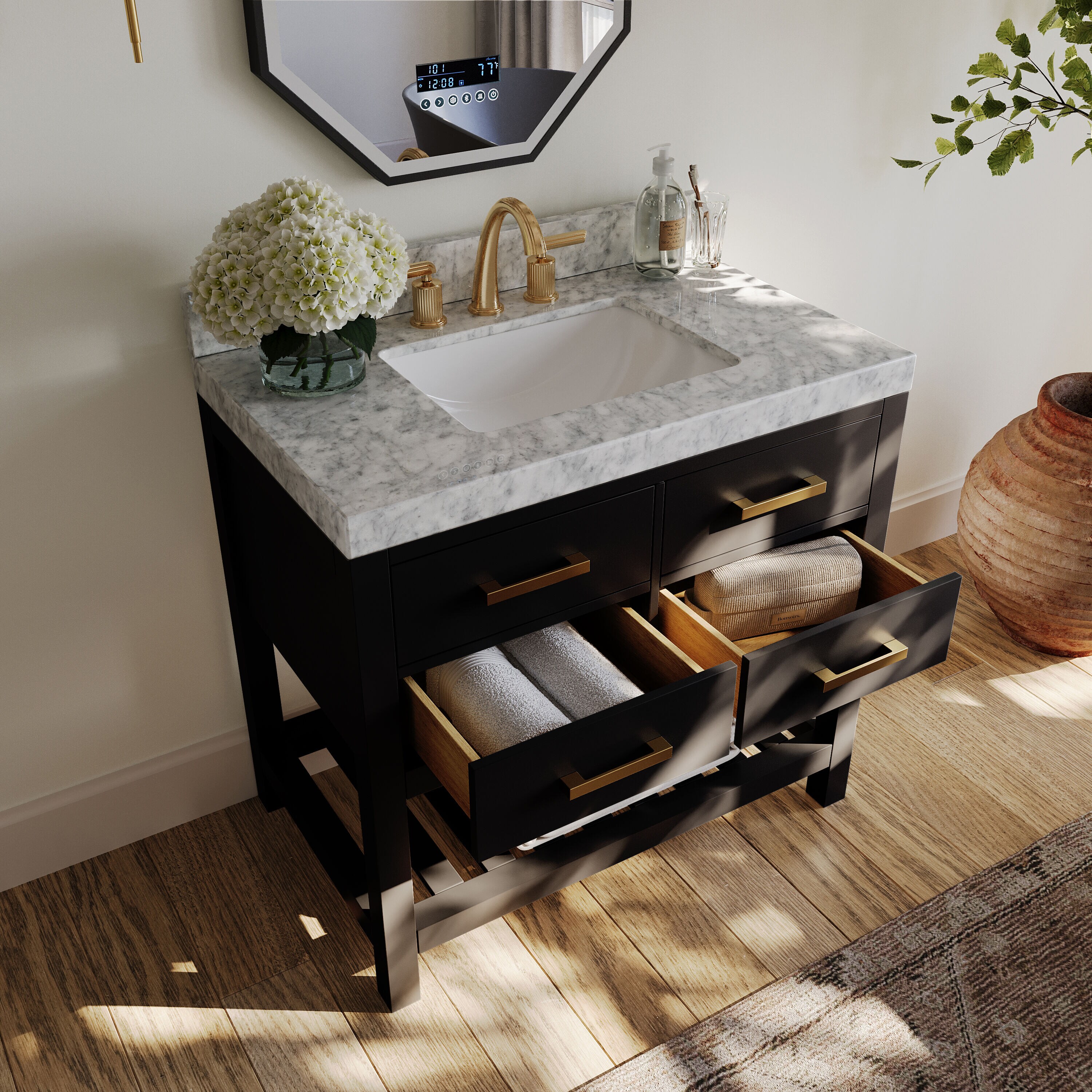 Ancerre Designs VTSELIZABETH36BOCWGD Bath-Vanity-Combo - View #9