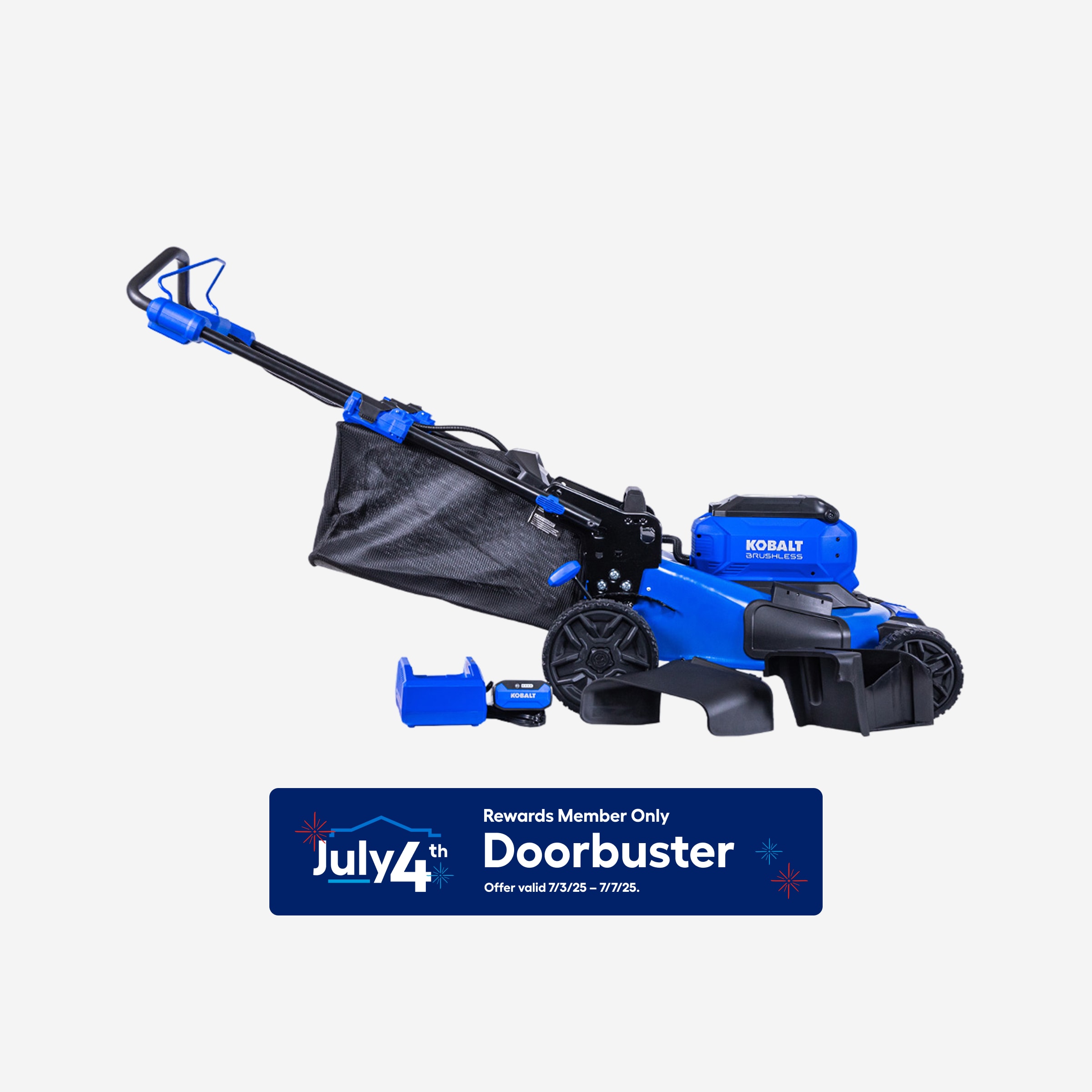 Kobalt KPM 1040A-03 Gen4 40-volt, (1) 6 Ah 20-in Push Lawn Mower Battery Walk Mower,