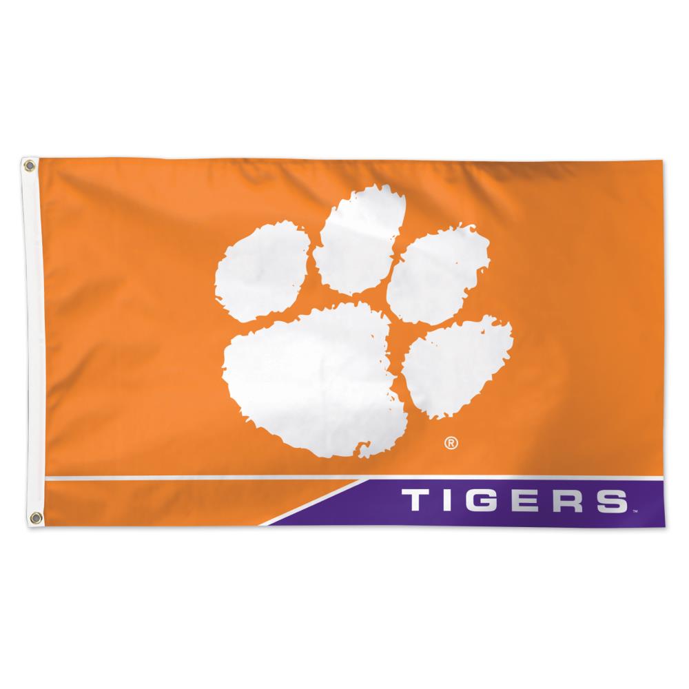 Wincraft Sports 5-ft W X 3-ft H Clemson Tigers Flag In The Decorative 