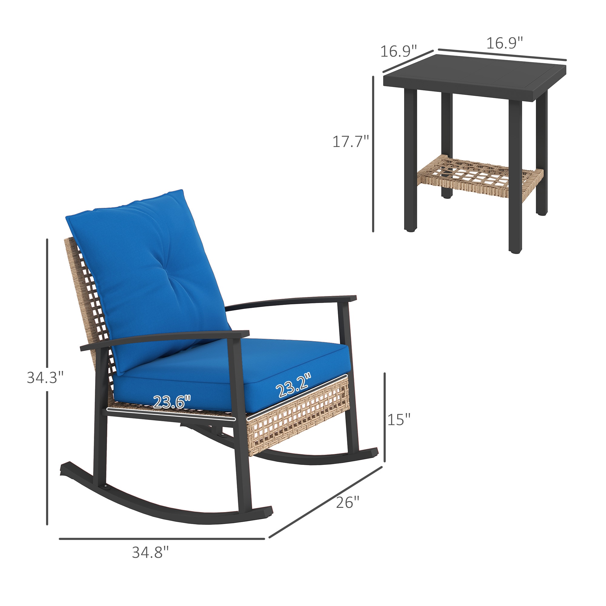Blisstyle PC895 Patio-Chairs - View #2
