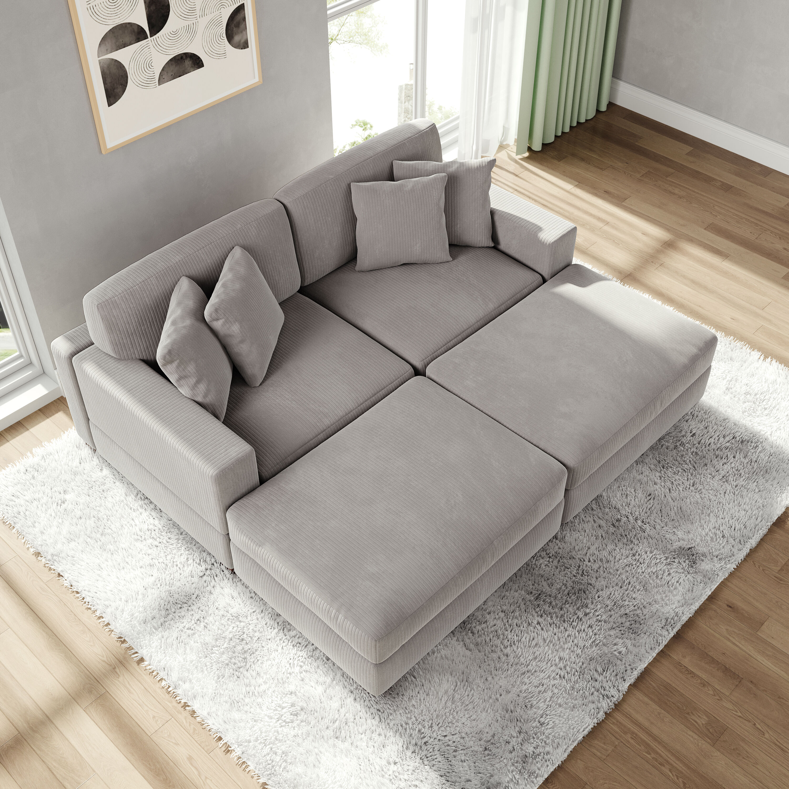 Dreamsidea CS7-LGY-L-R-OTX2 Sofas-Loveseats - View #3