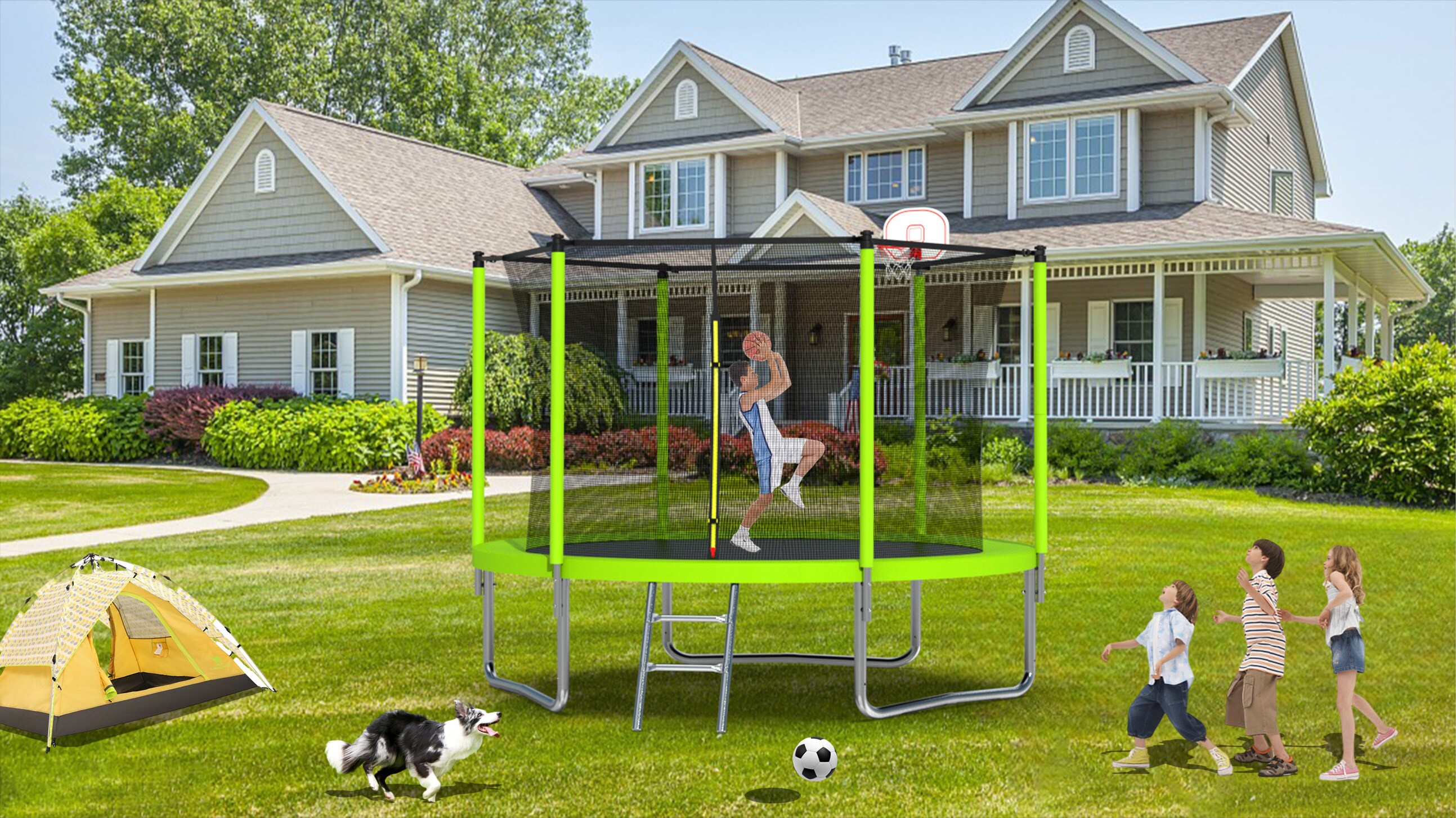 Kahomvis MERS-QPH2-346 trampolines - View #2