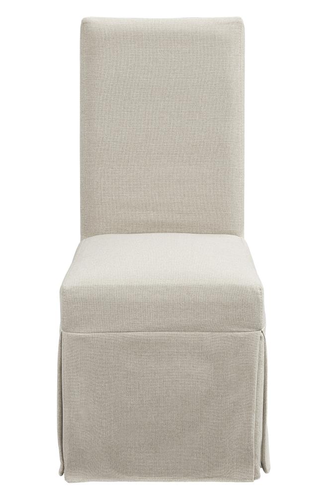 Progressive Furniture P836-60 Set of 2 Muse Linen Upholstered Dining Side Chair (Wood Frame)
