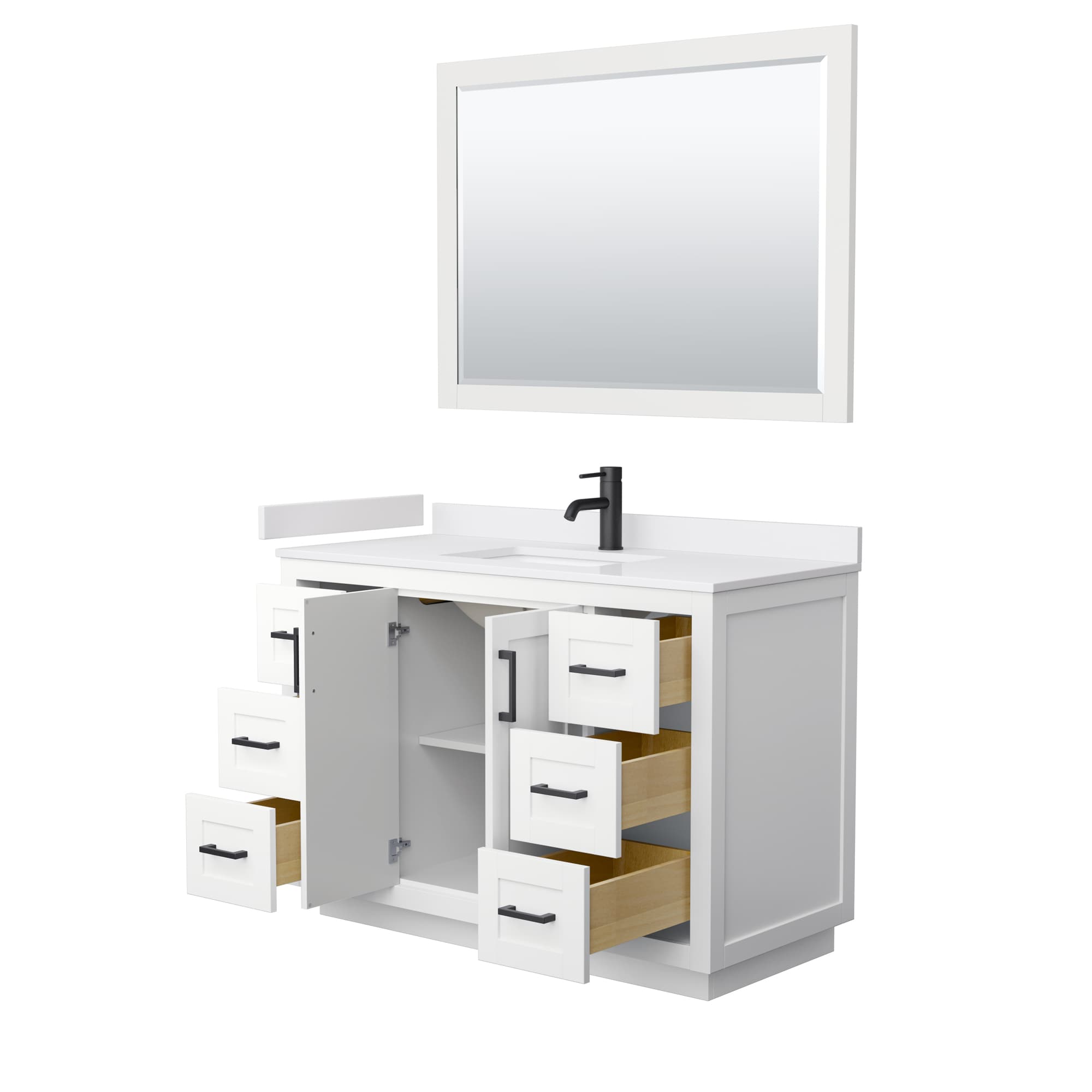 Wyndham Collection WCF292948SWBWCUNSM46 Bath-Vanity-Combo - View #3