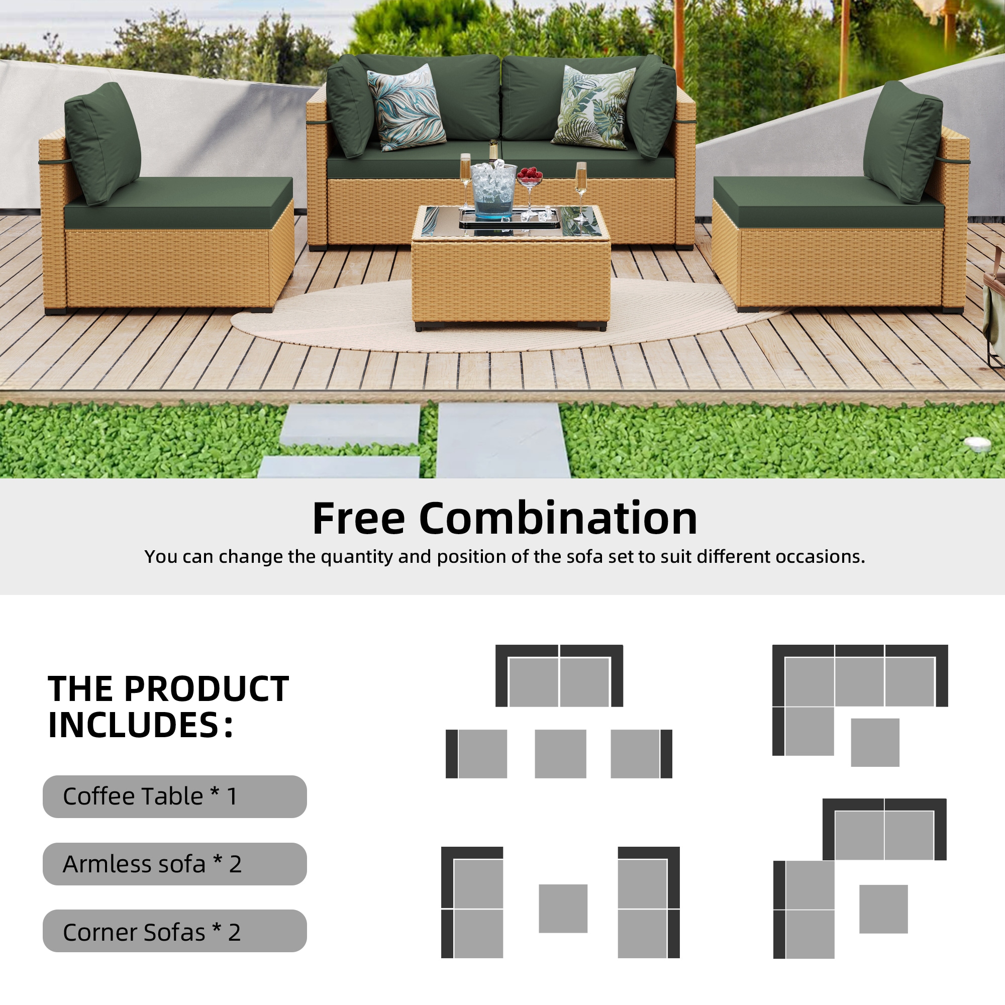 Patio Watcher LS-RT5-Y3 Patio-Conversation-Sets - View #3