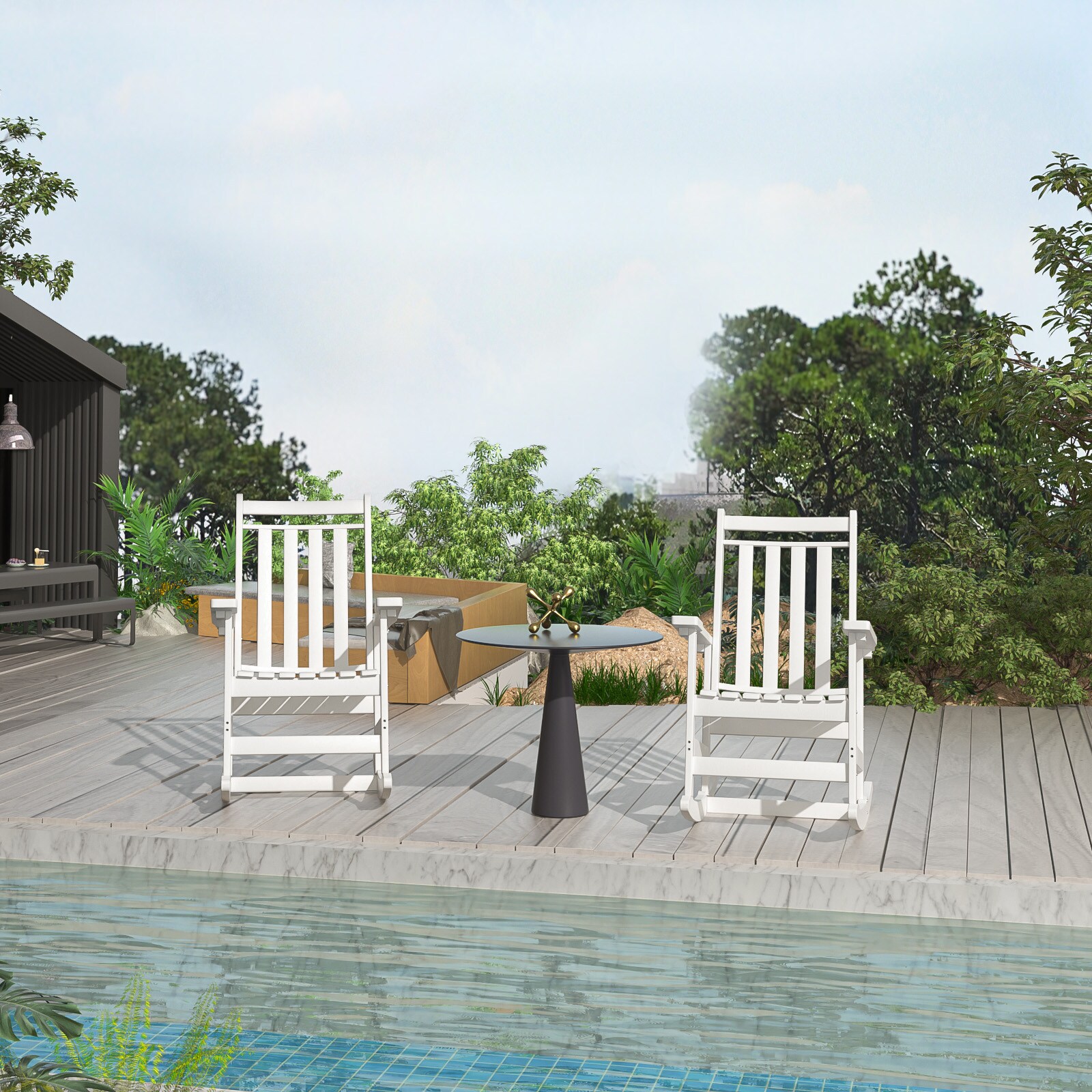 GARSING 22RC-WHITE Patio-Chairs - View #5