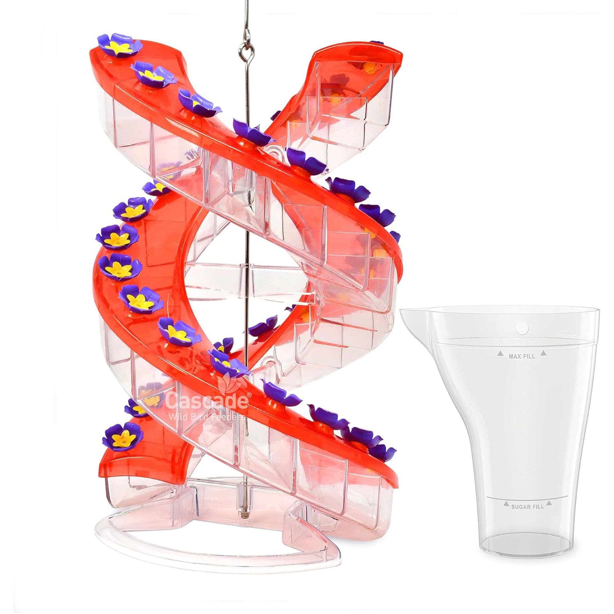 Cascade Wild Bird Feeders 417293 Outdoor Hummingbird Feeder 32 Port Helical Design